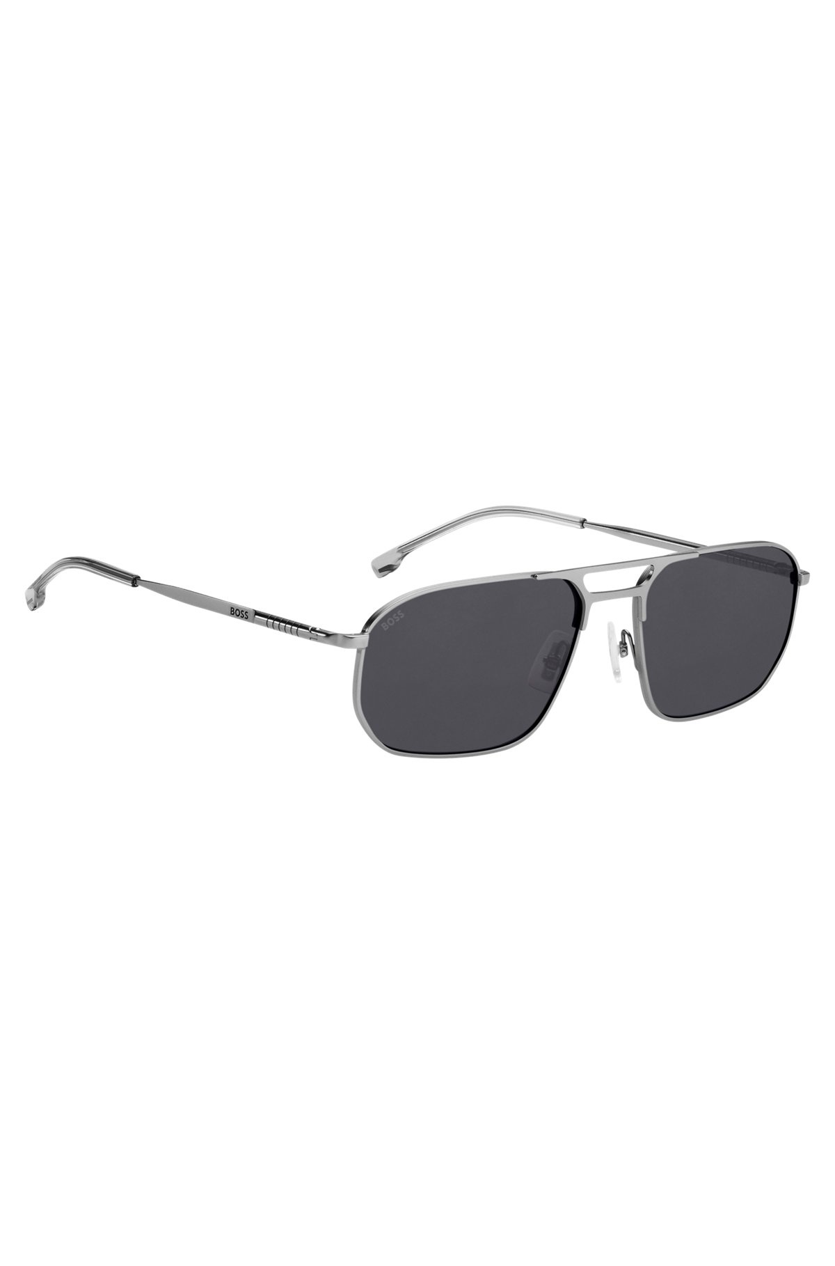 SILVER-TONE SUNGLASSES WITH TUBULAR TEMPLES - 4