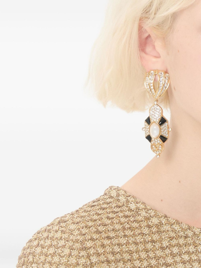 Valentino Pas Plus crystal-embellished earrings outlook