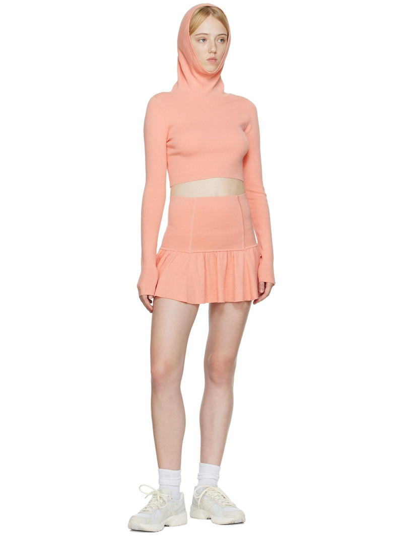 LIVE THE PROCESS Pink Dormer Balaclava Hoodie outlook