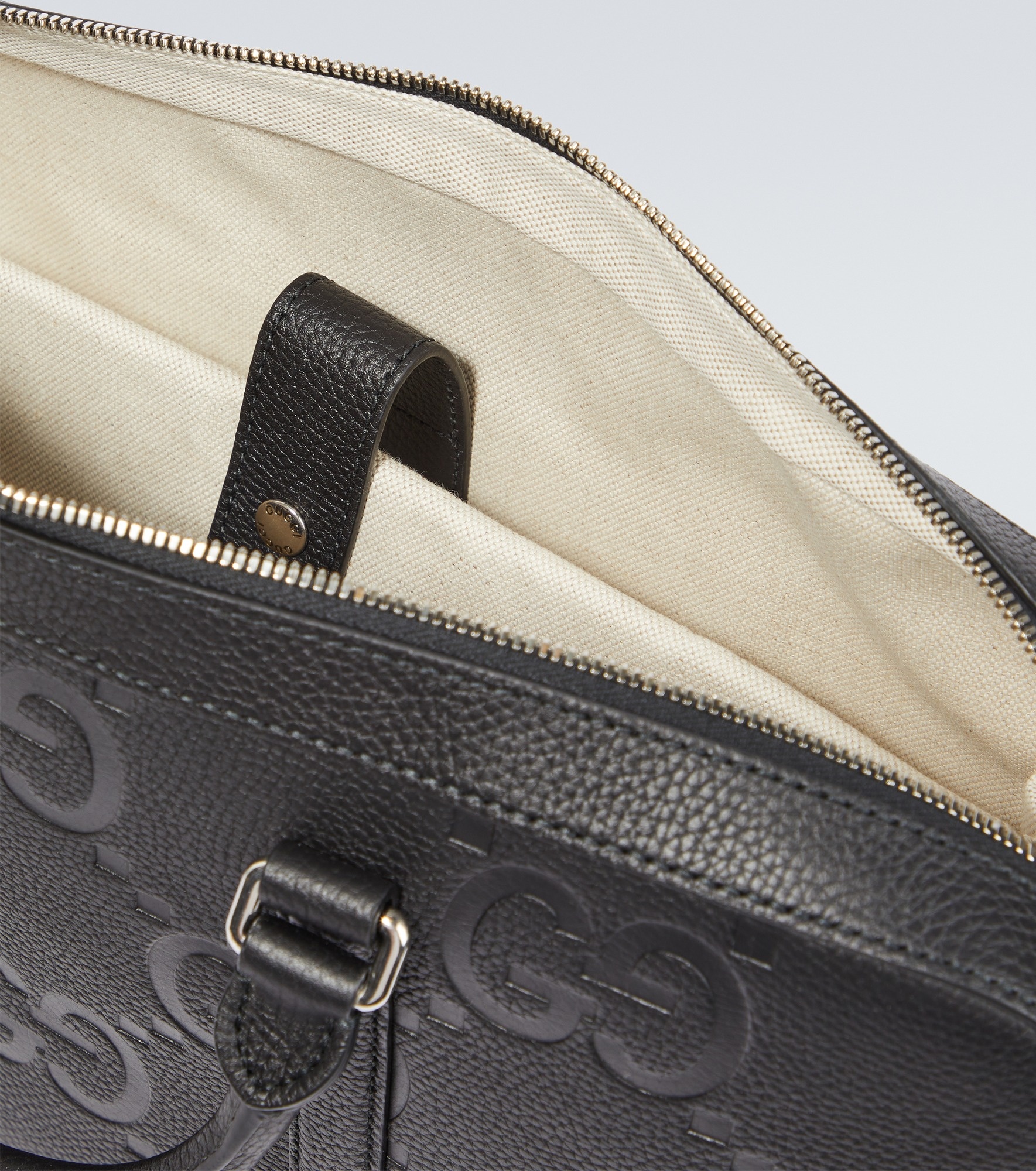 Jumbo GG leather briefcase - 4