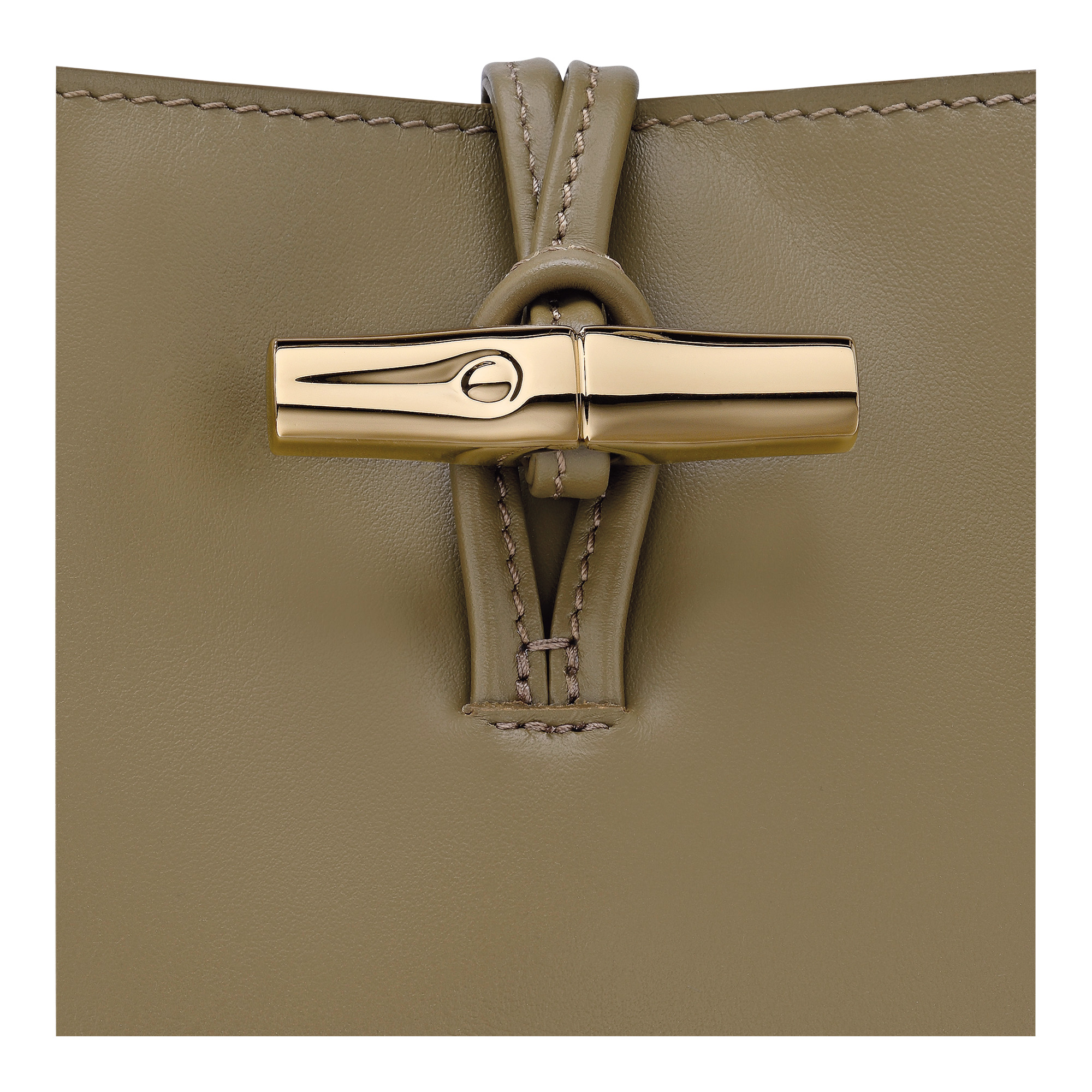 Le Roseau XS Bucket bag Olive - Leather - 6