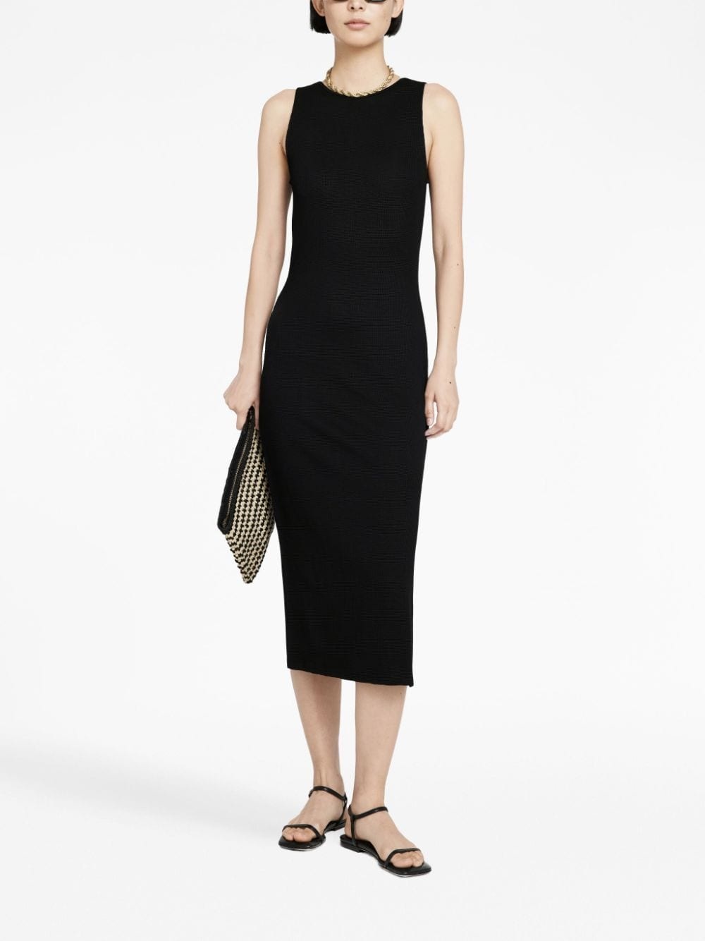 Savannah waffle-effect midi dress - 2