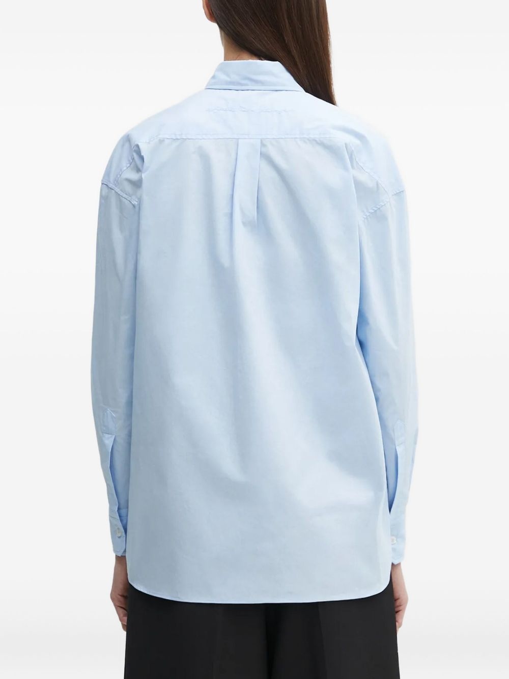 embroidered-pocket shirt - 4