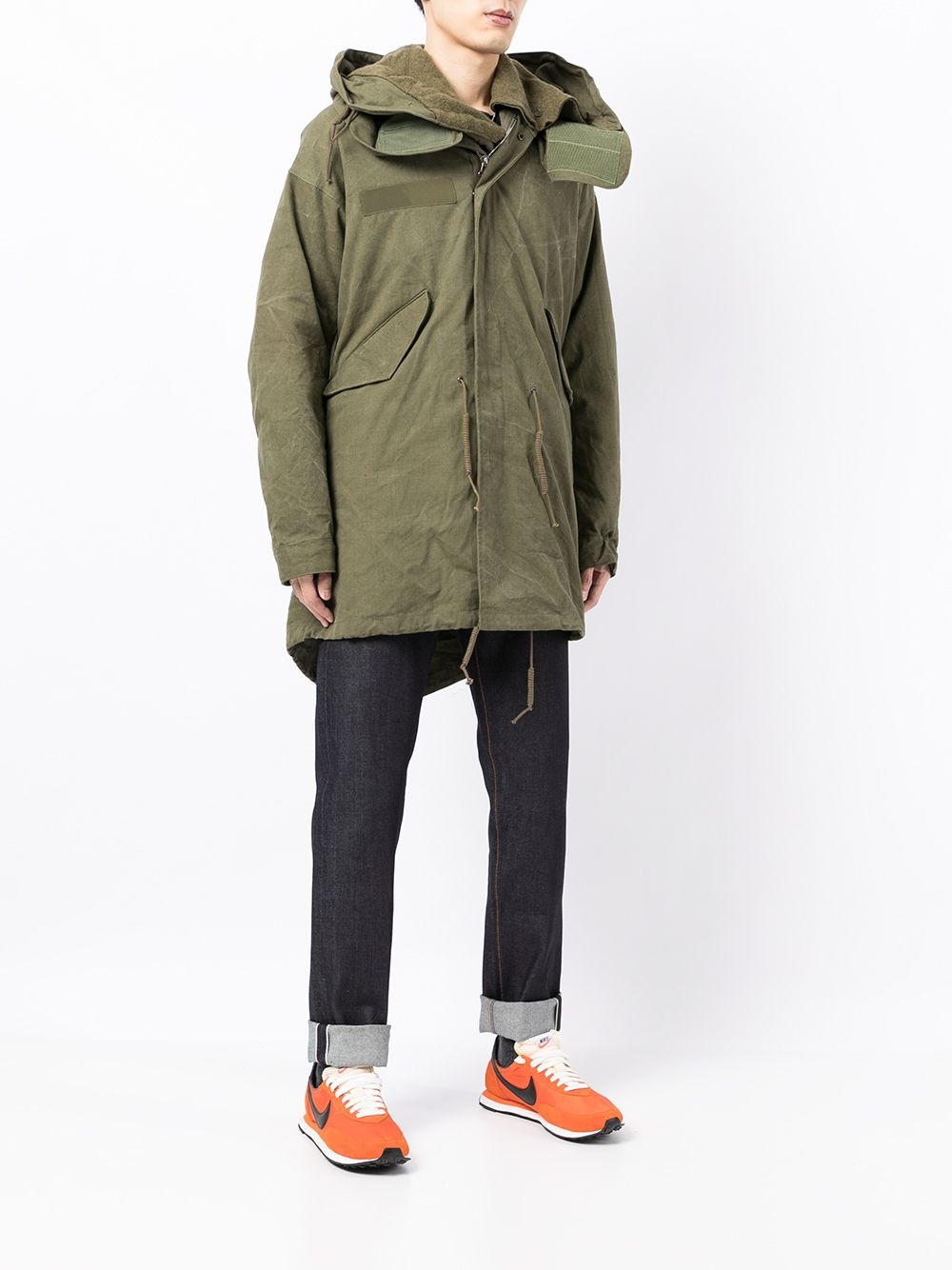 hooded fishtail parka - 3