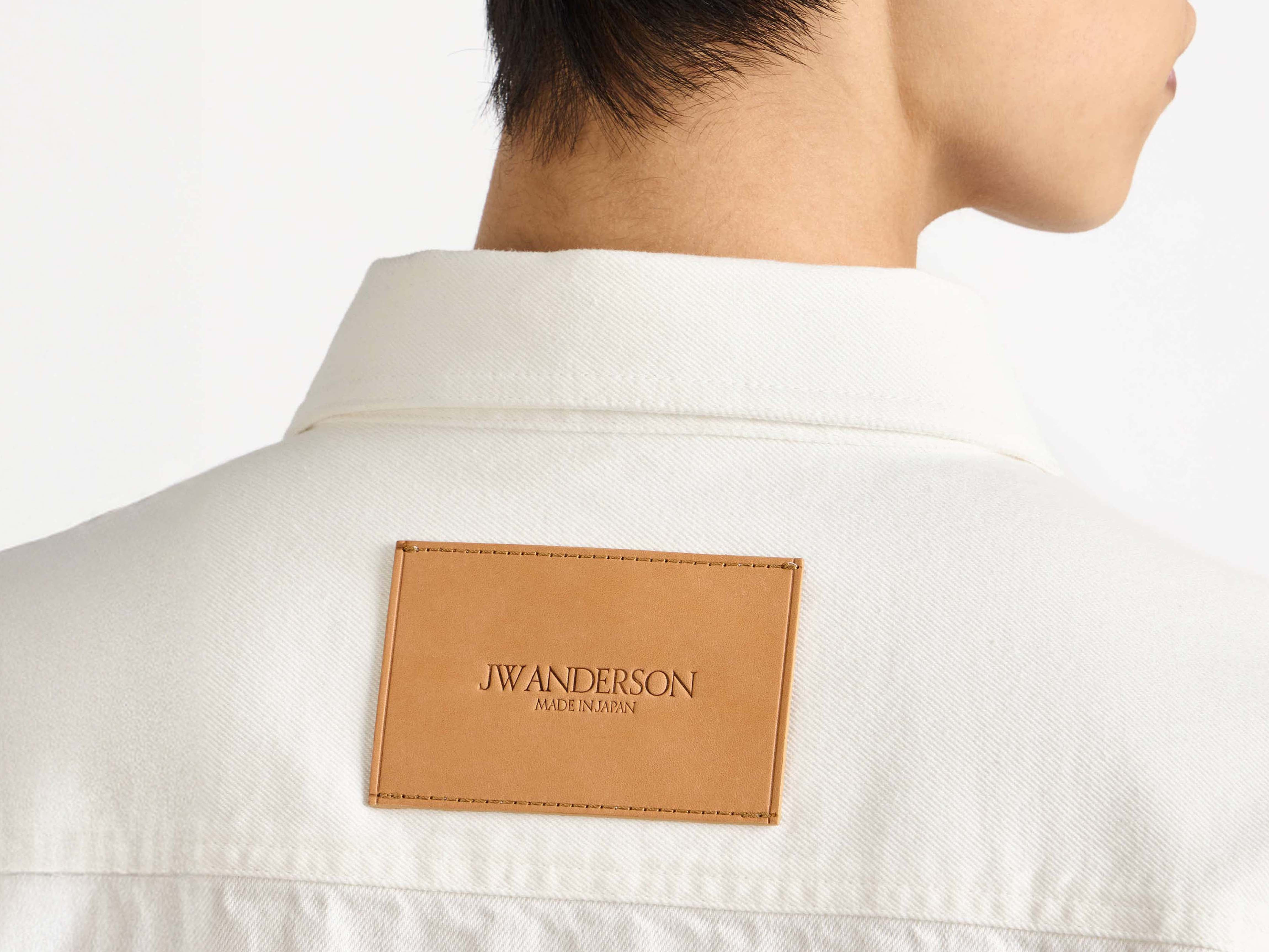 OVERSIZED DENIM SHIRT IN WHITE - 4
