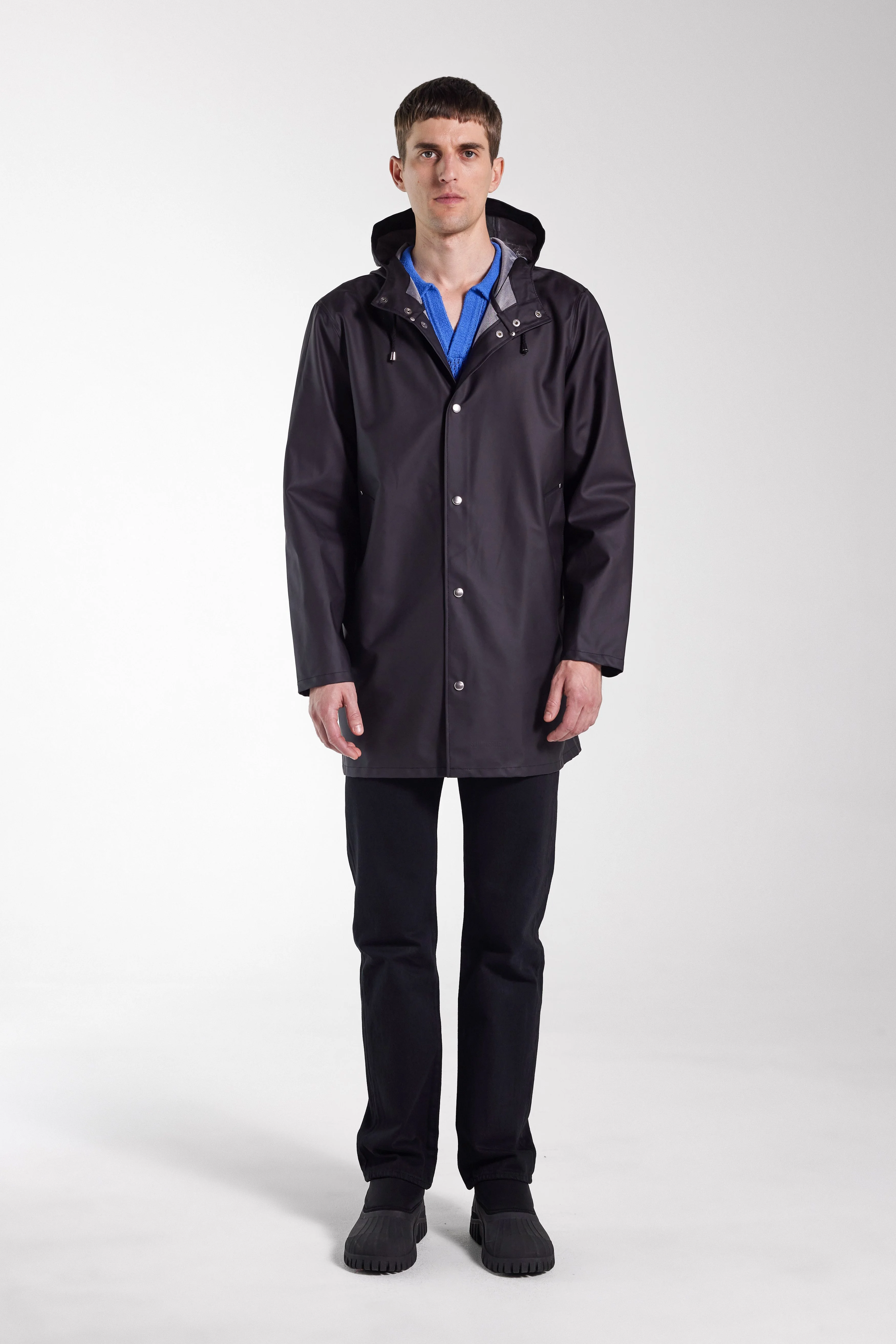 Stockholm Lightweight Raincoat Black - 1
