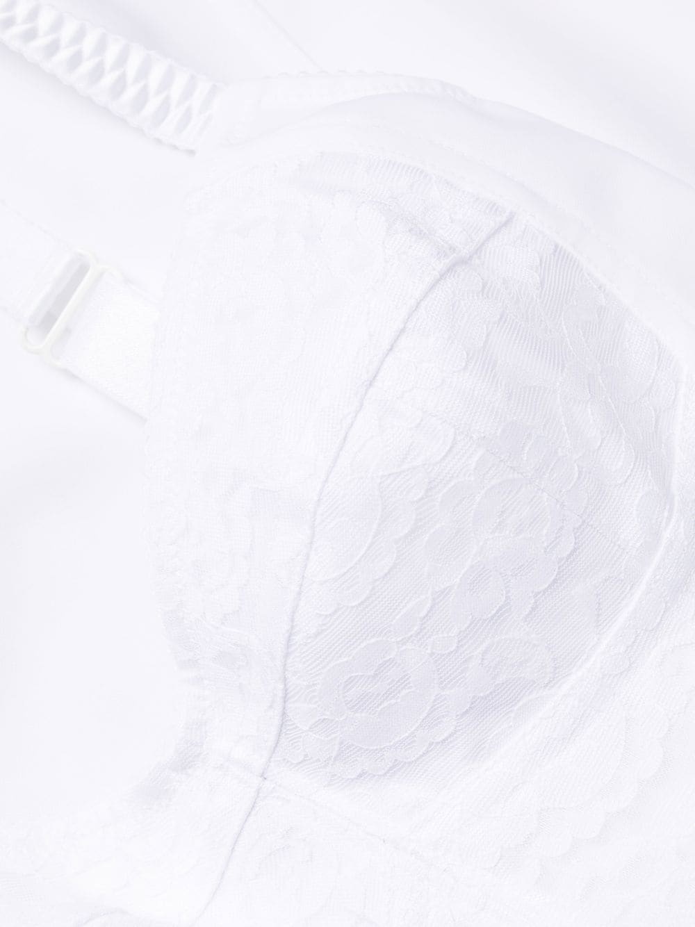 lace-panelling bustier dress - 7