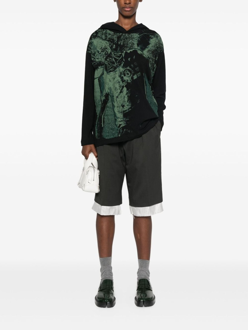 MM6 Maison Margiela numbers-motif hoodie outlook