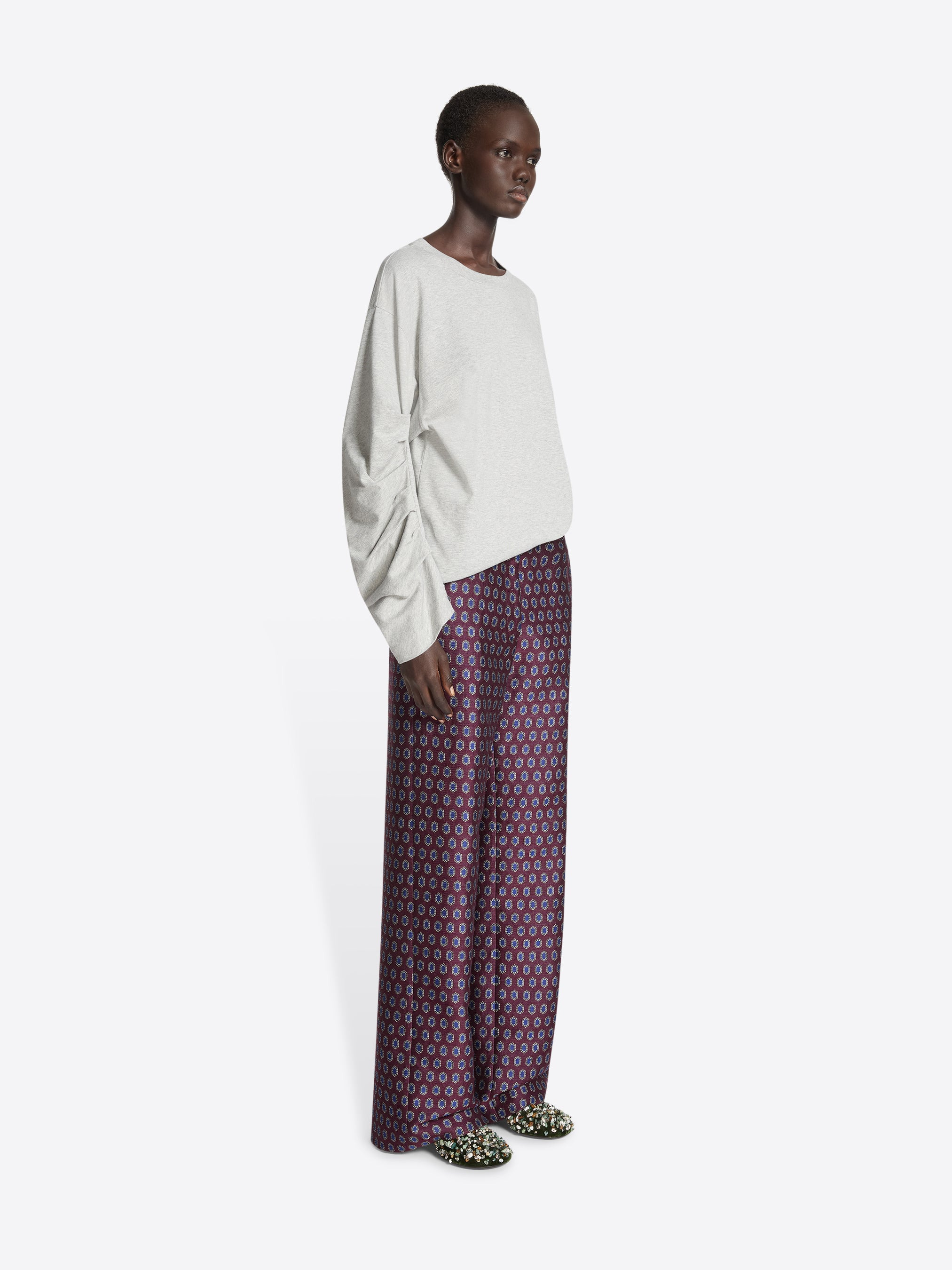 PLEATED SLEEVES T-SHIRT - 3