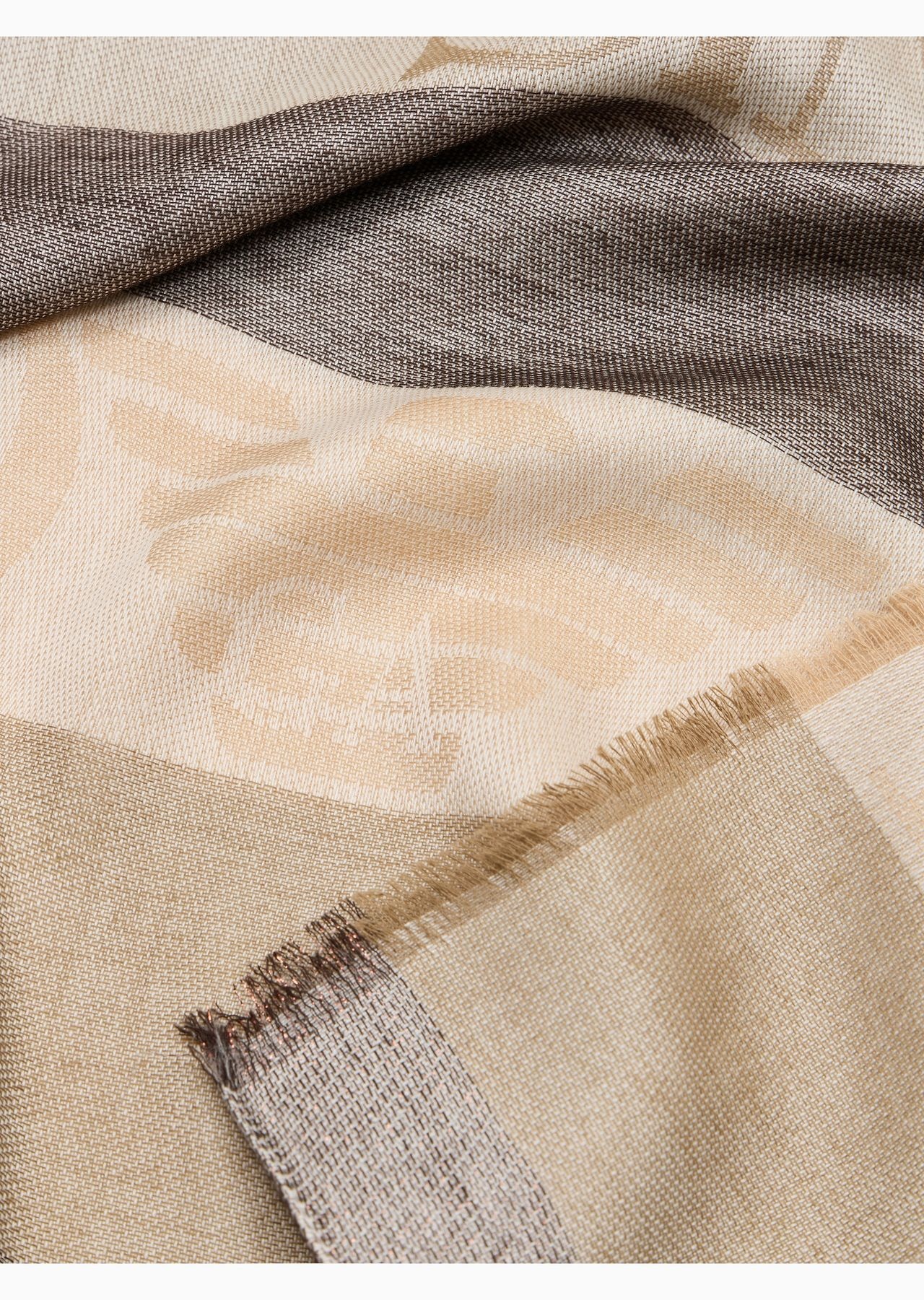 Stole with vertical pattern and Since 1981 jacquard logo - 2