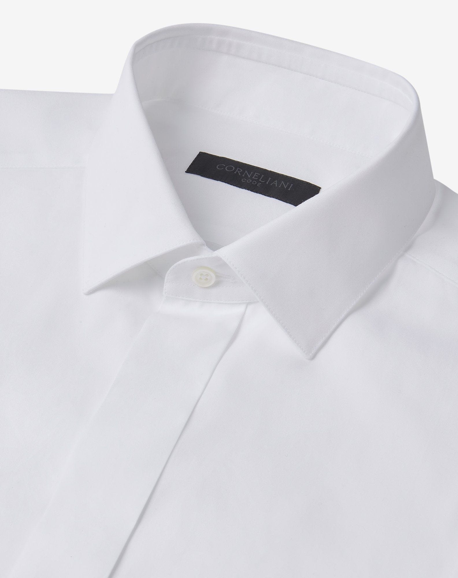 Optical white cotton poplin shirt - 3