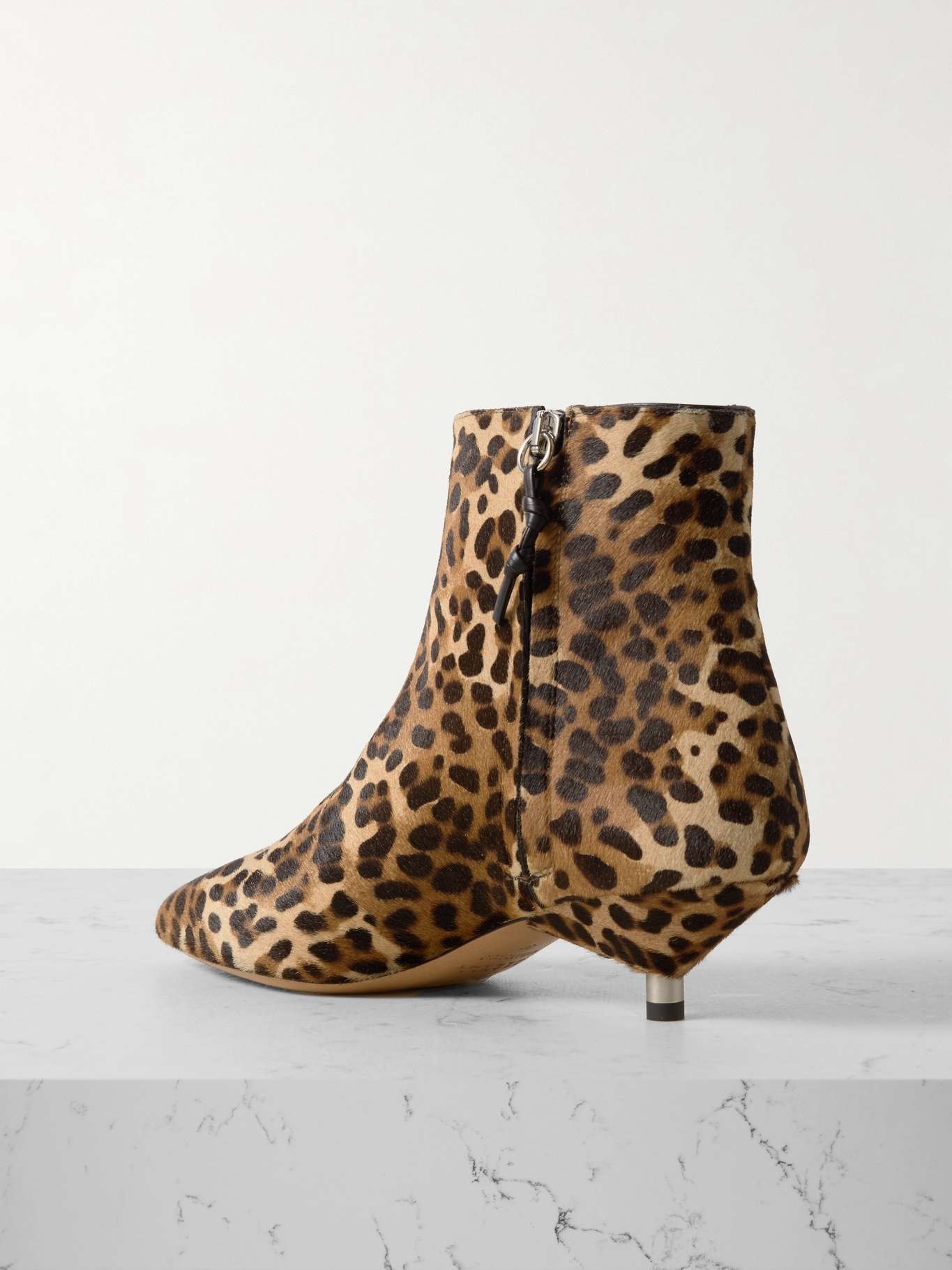 Eana leopard-print calf hair ankle boots - 3