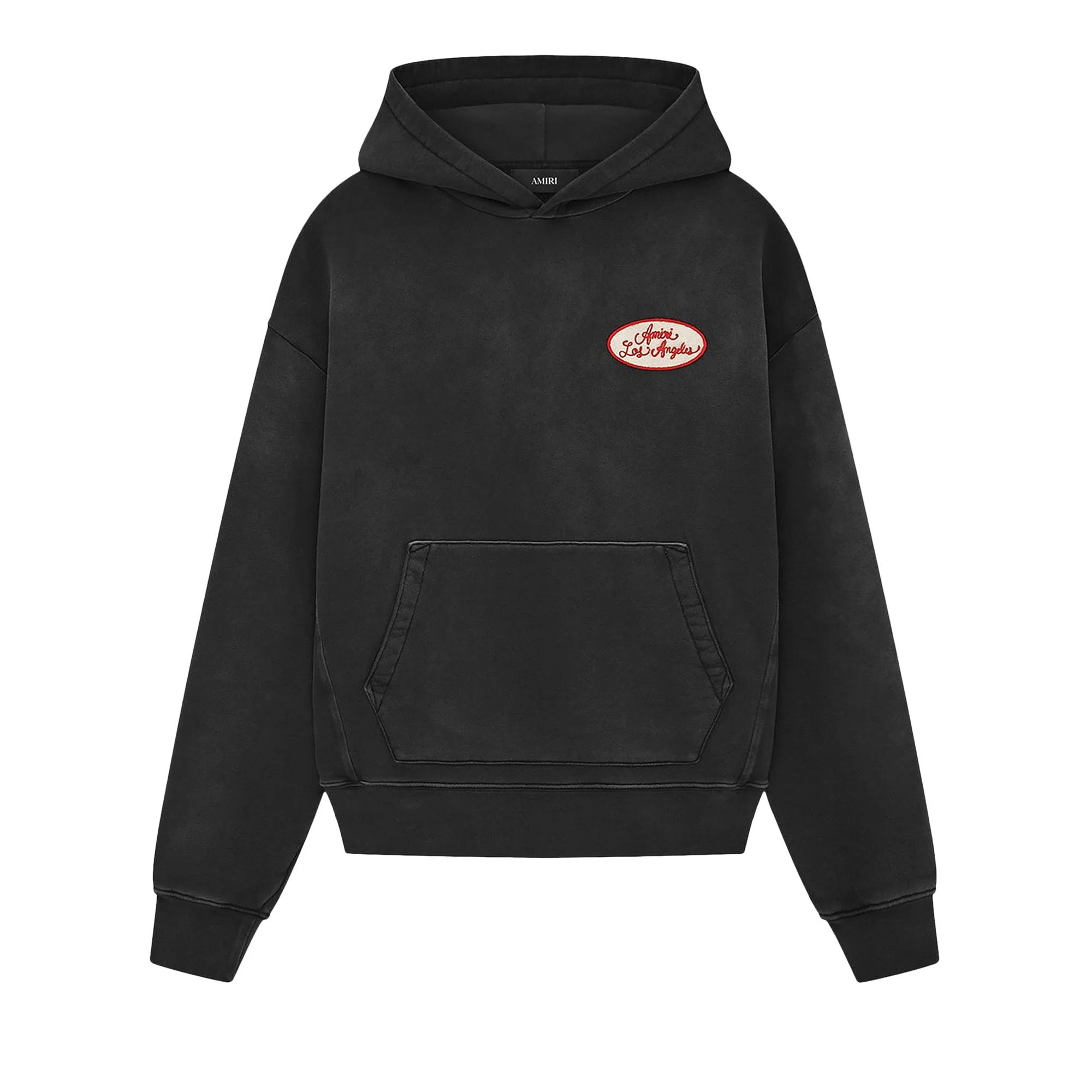Amiri Station Patch Oversized Hoodie 'Black' - 1