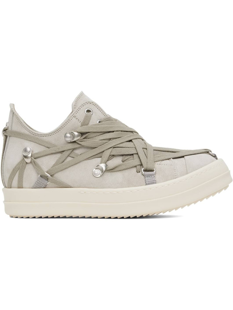 Gray Hollywood Megalace Low Sneakers - 1