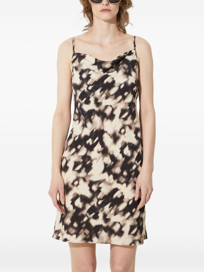 cowl-neck mini dress 1