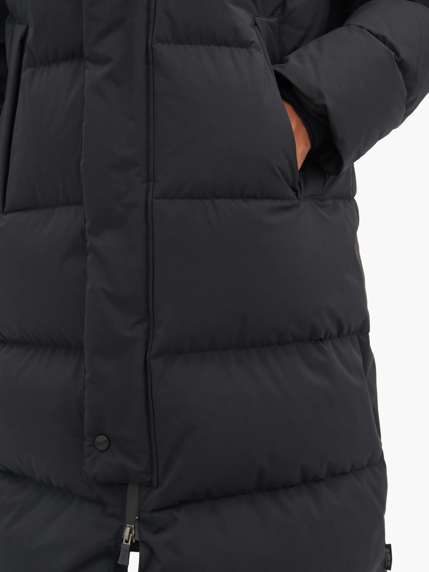 Hooded quilted-shell coat - 4