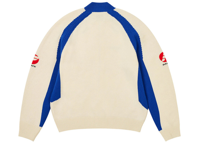 PALACE Palace Rapha Zip Knit White outlook
