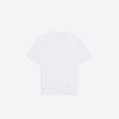 BALENCIAGA Destroyed T-shirt Boxy Fit in White outlook