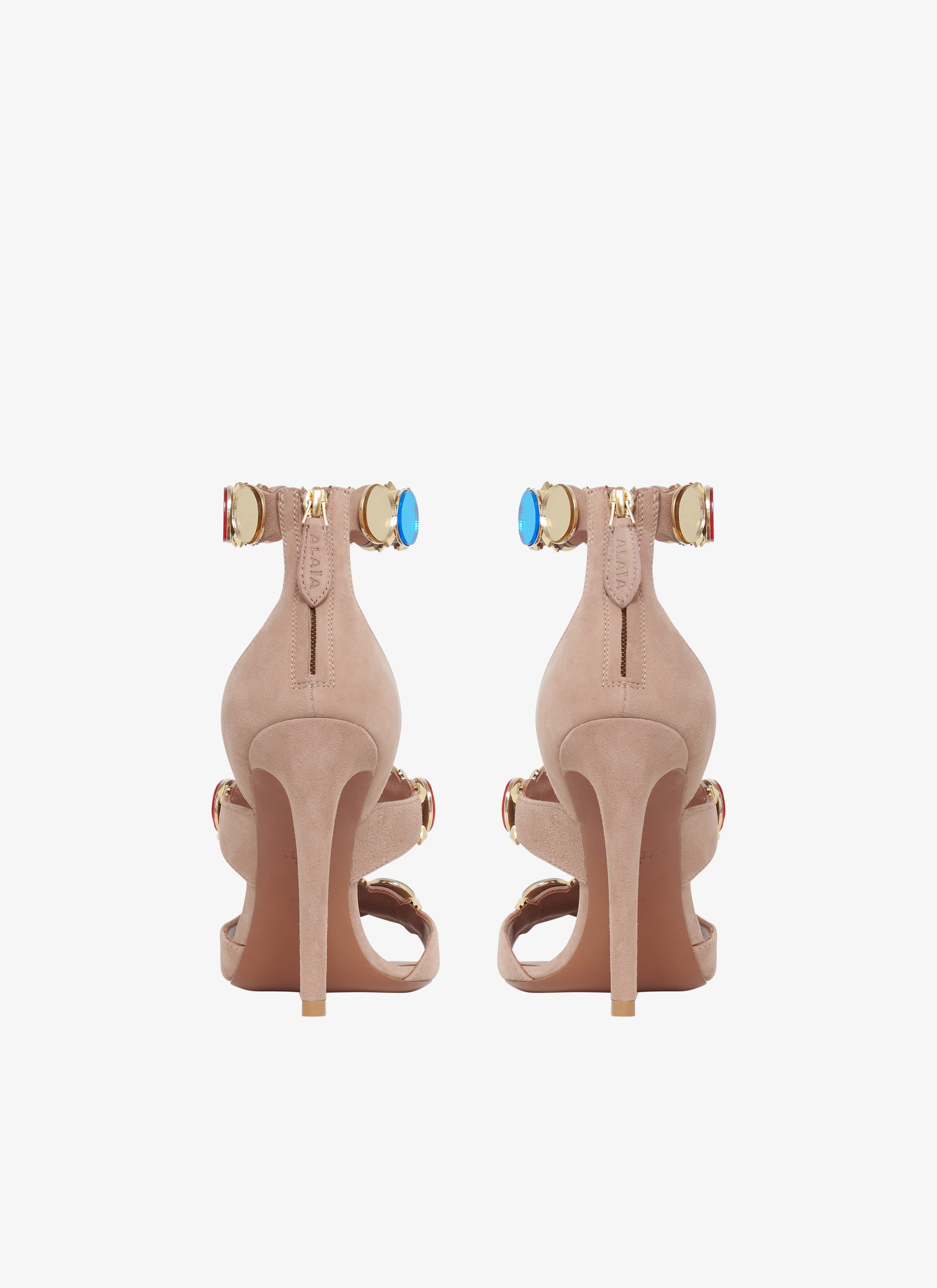 BOMBE SANDALS IN SUEDE GOATSKIN - 3