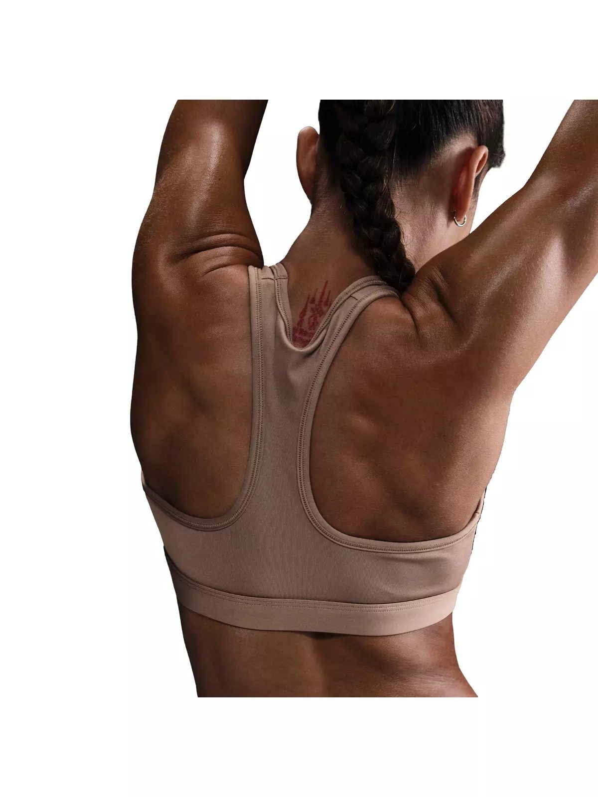Women's Swoosh Medium Support Padded Sports Bra - Brown - 2