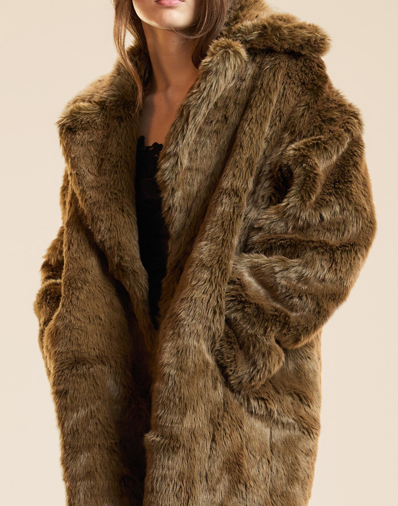 Uptown Faux Fur Trench 7