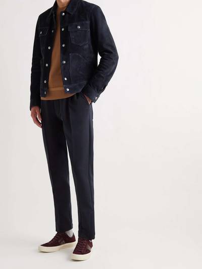 TOM FORD Slim-Fit Suede Blouson Jacket outlook