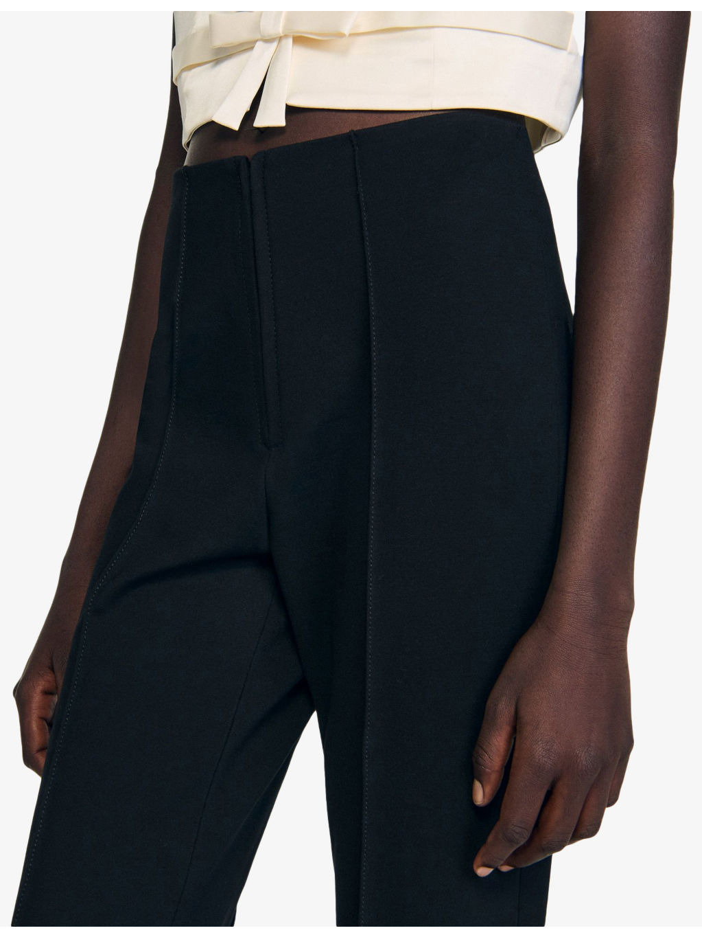 Straight-Leg High-Rise Stretch-Woven Trousers - 5