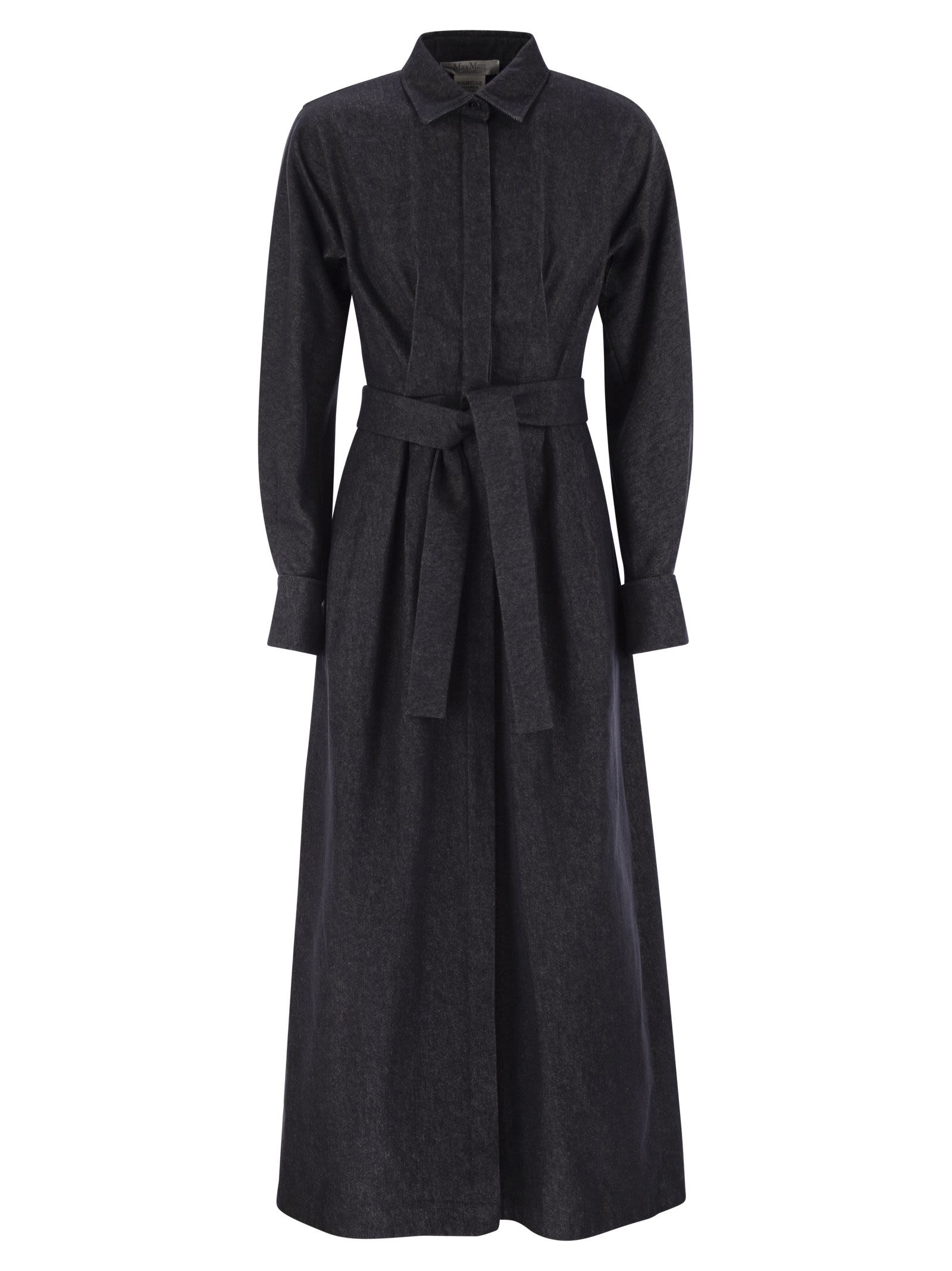 Maxmara Women Aller - Denim-Effect Chemise Dress - 1