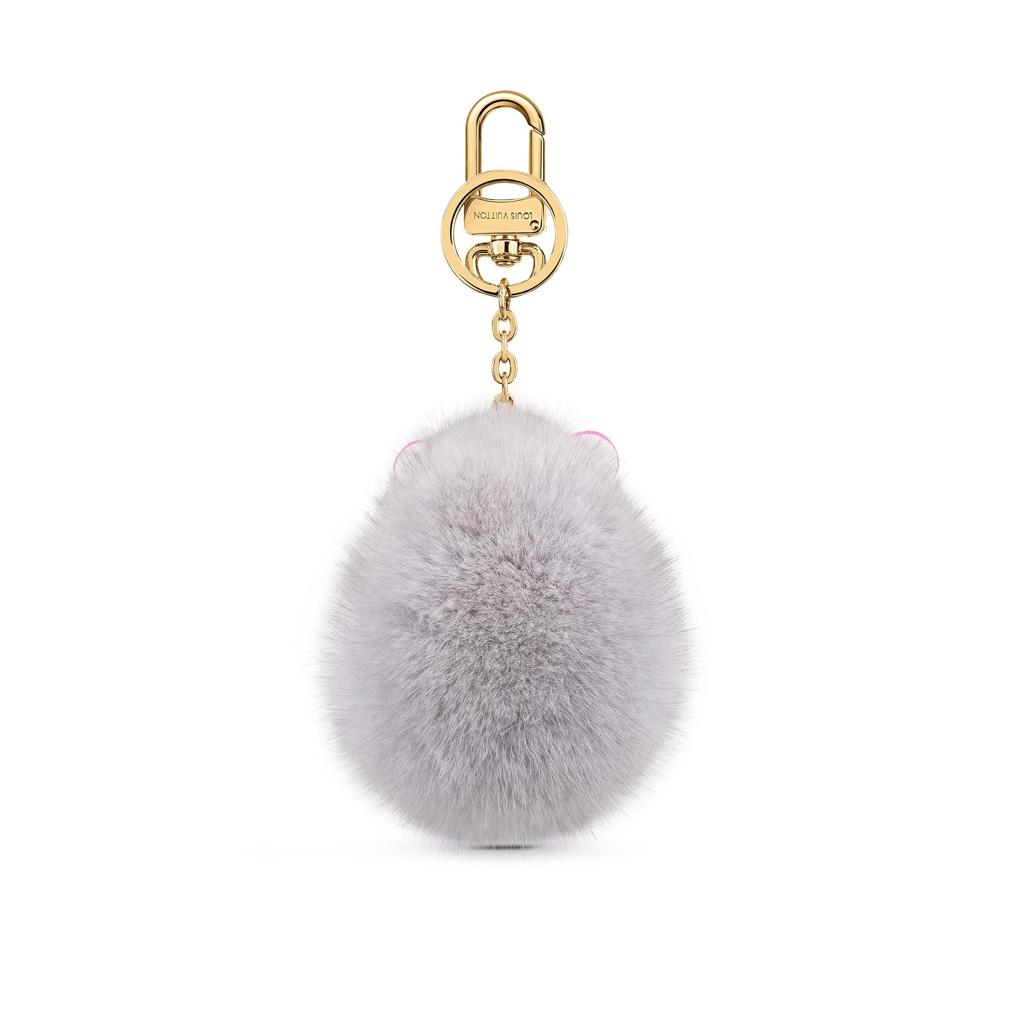 Hedgehog Fur Bag Charm and Key Holder - 2