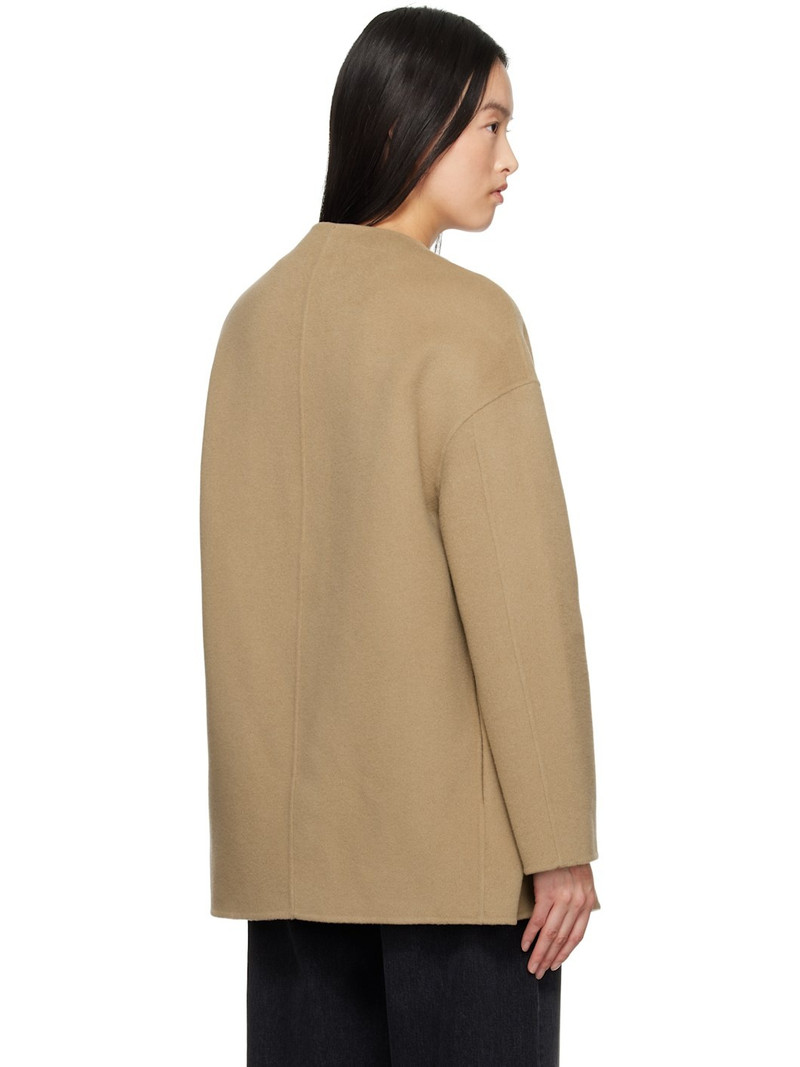 Gio 짧은 모직 코트 민크 Taupe 3