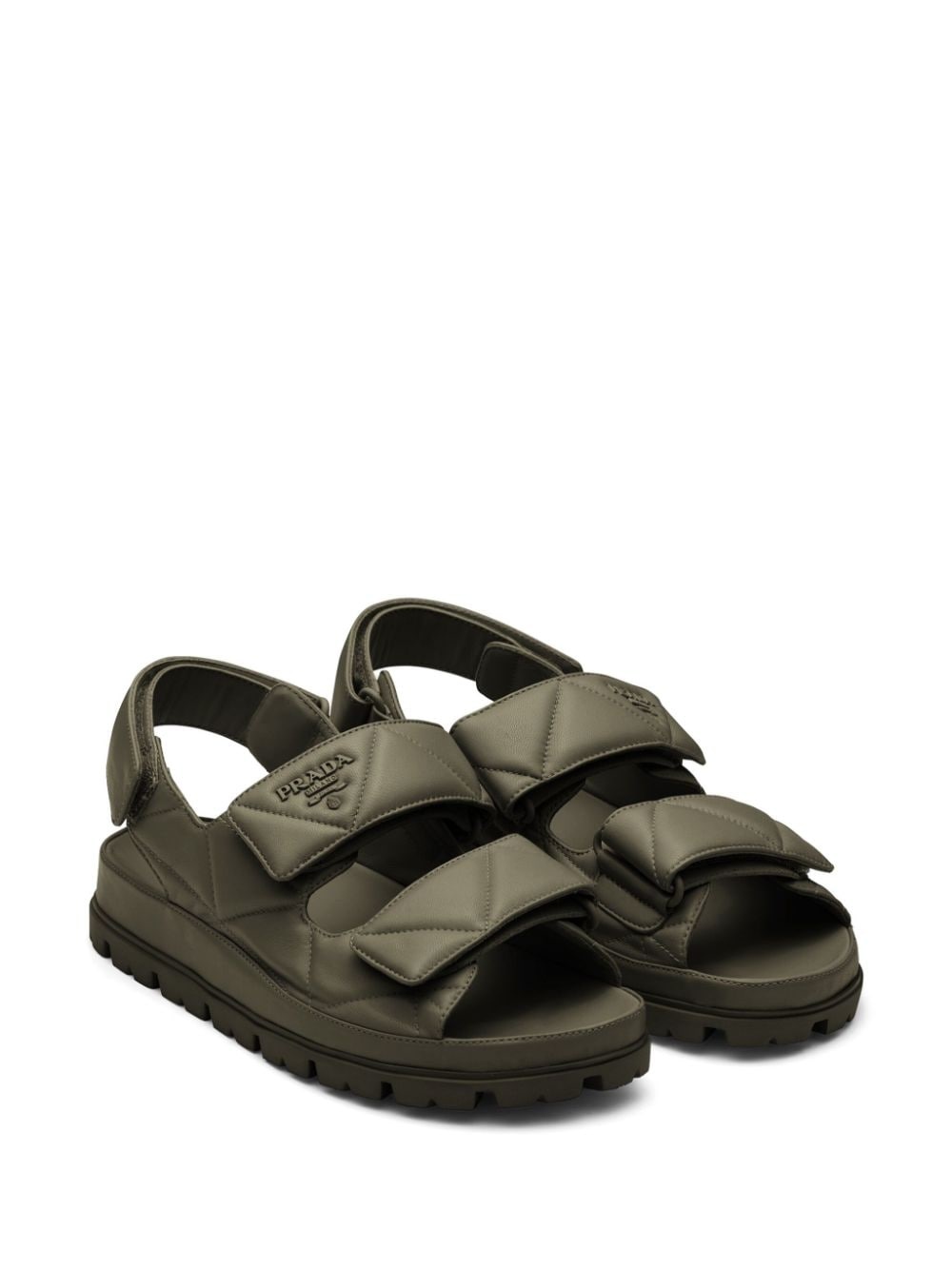 Padded nappa leather sandals - 2