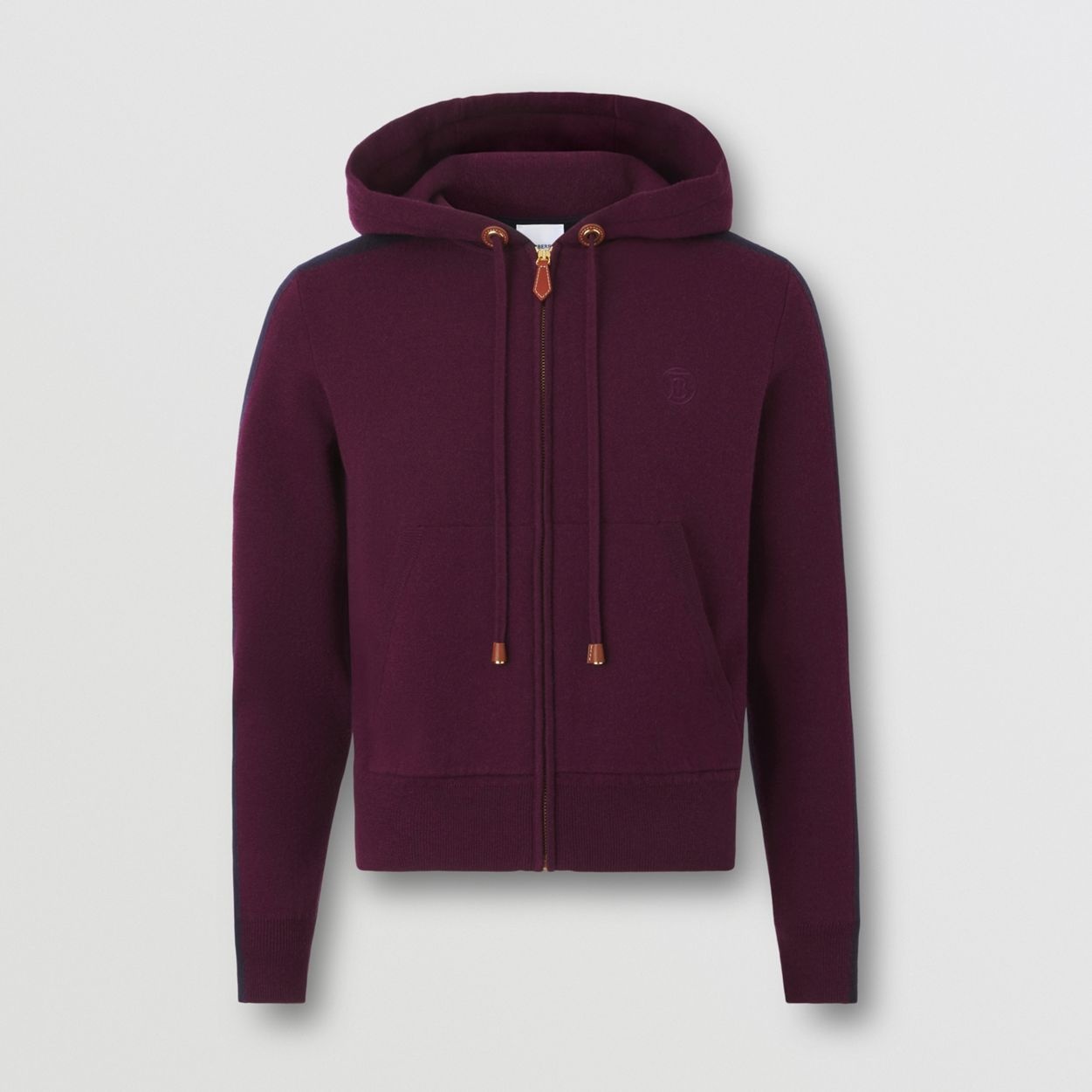 Monogram Motif Cashmere Blend Hooded Top - 1