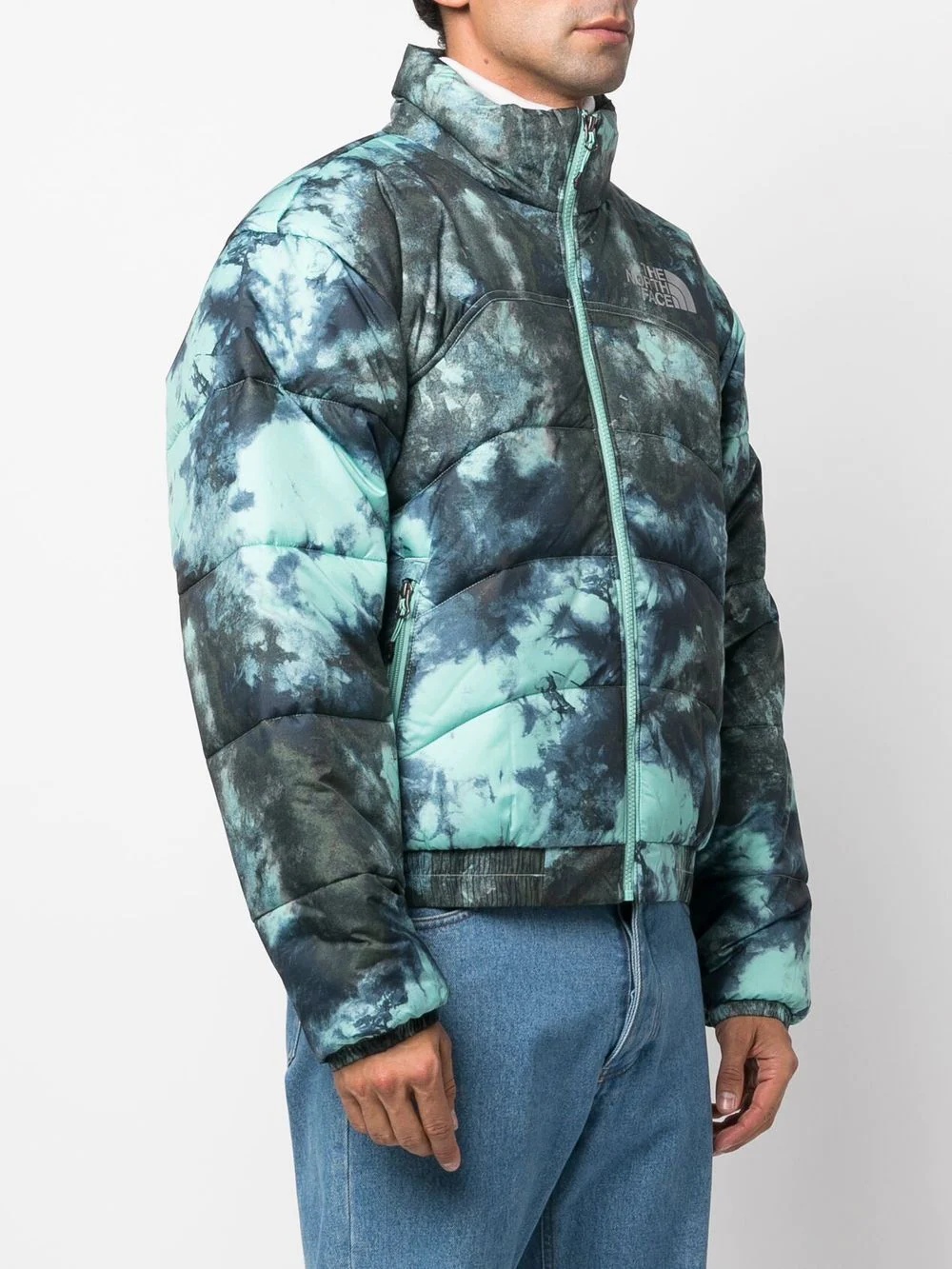 tie-dye print padded jacket - 3