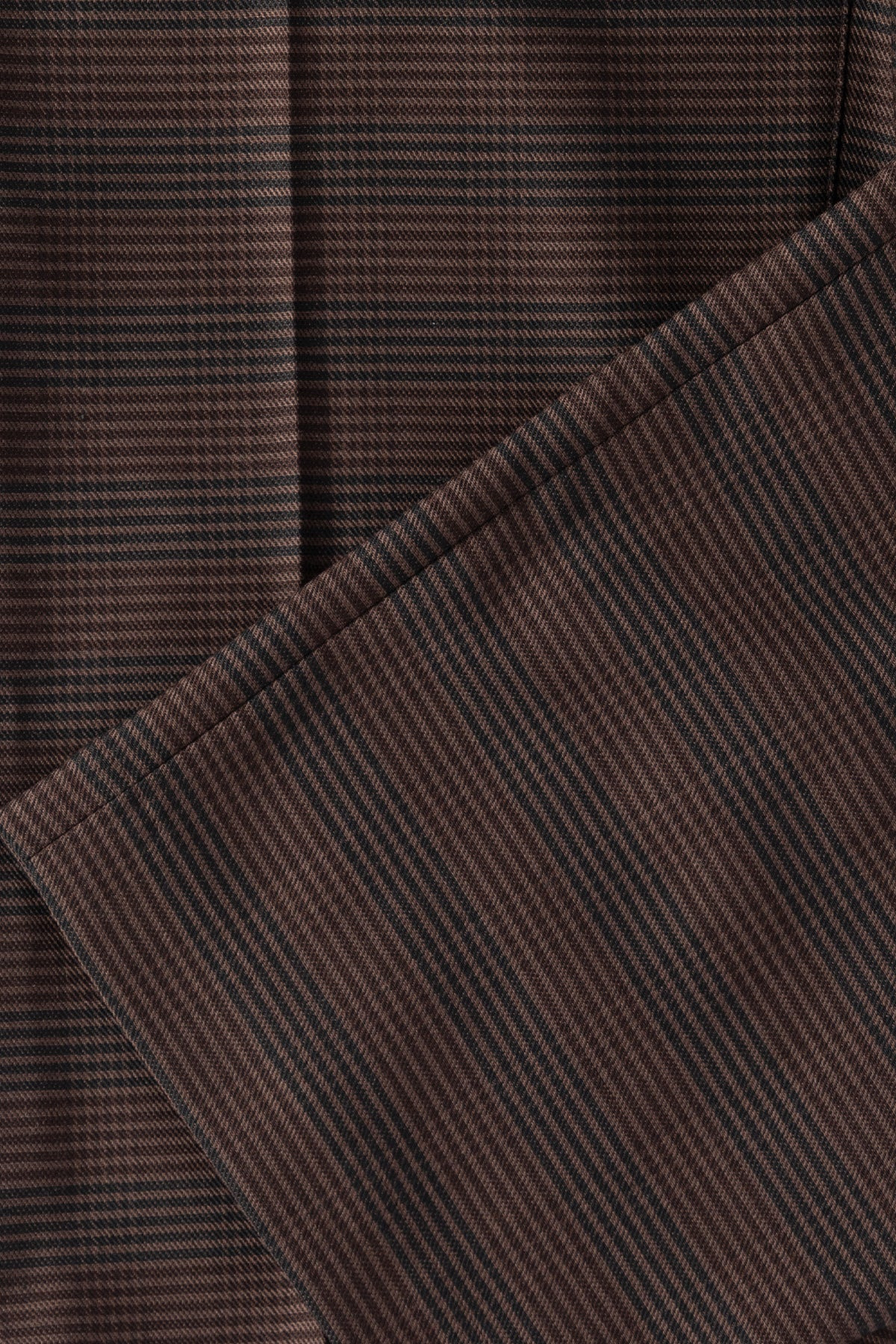 Glen Plaid Easy Trousers - Brown/Black - 3