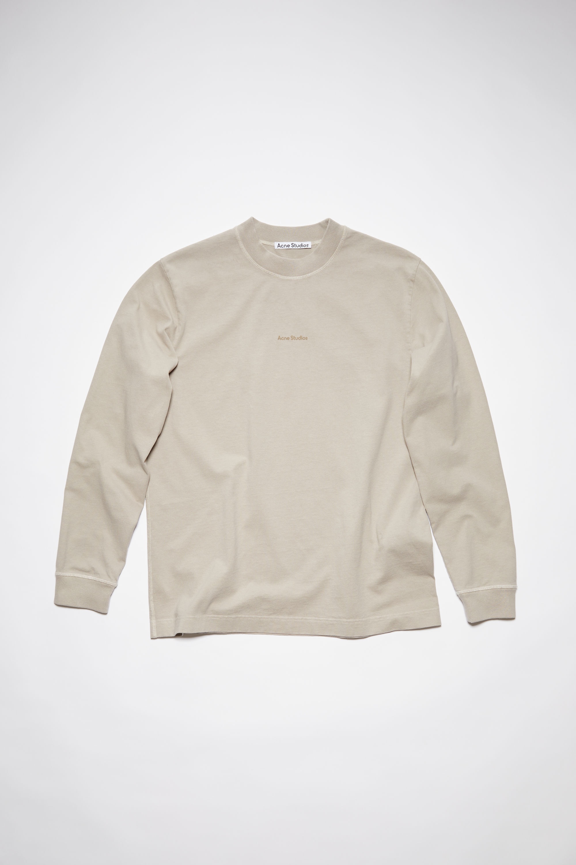 Logo t-shirt long sleeve t-shirt - Oyster grey - 5