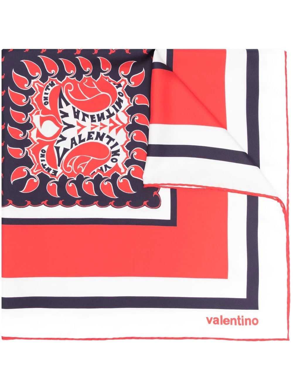 Archive Manifesto Bandana print silk scarf - 1