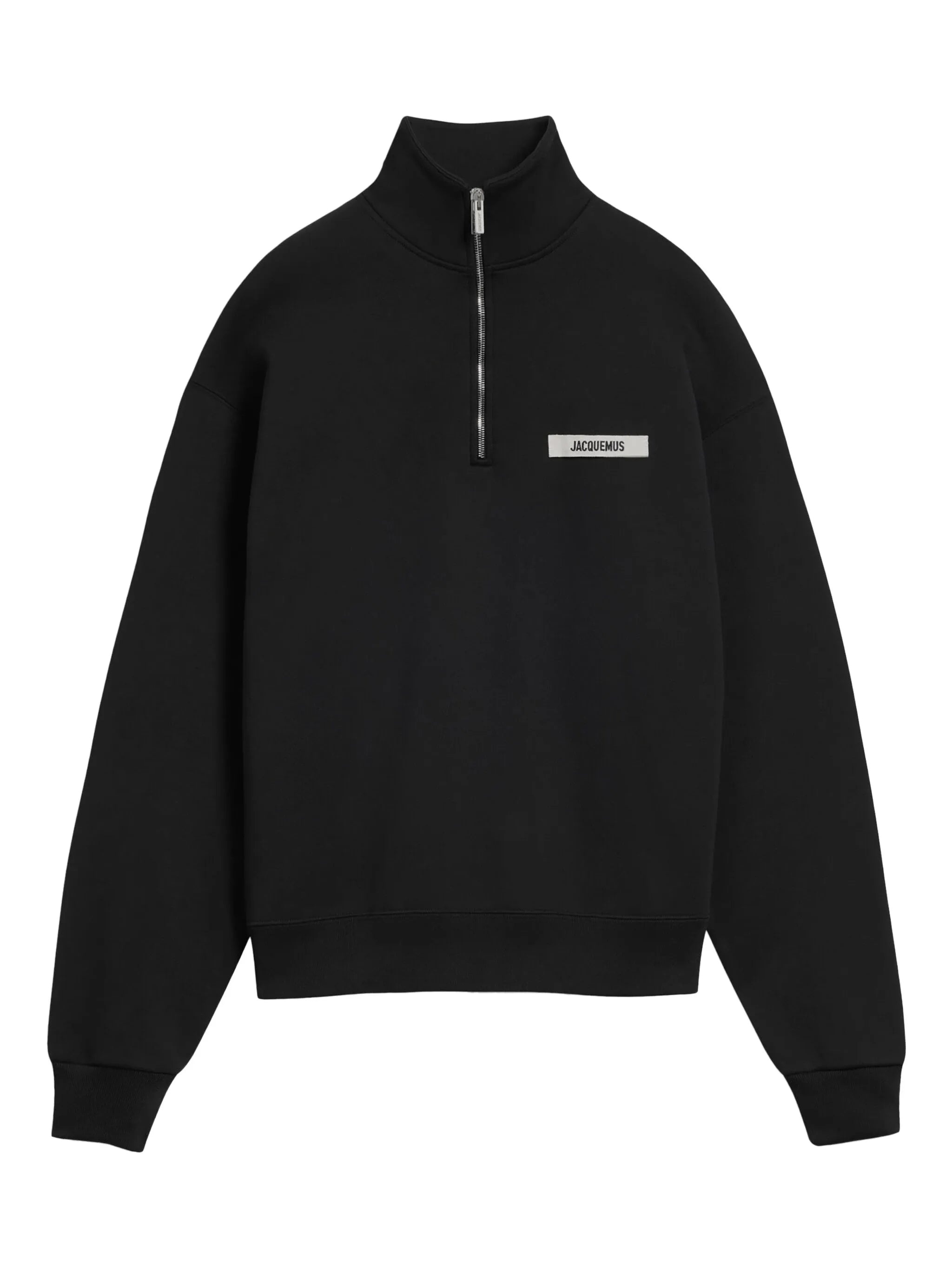 Jacquemus Half-zip Logo-patch Sweatshirt - 1