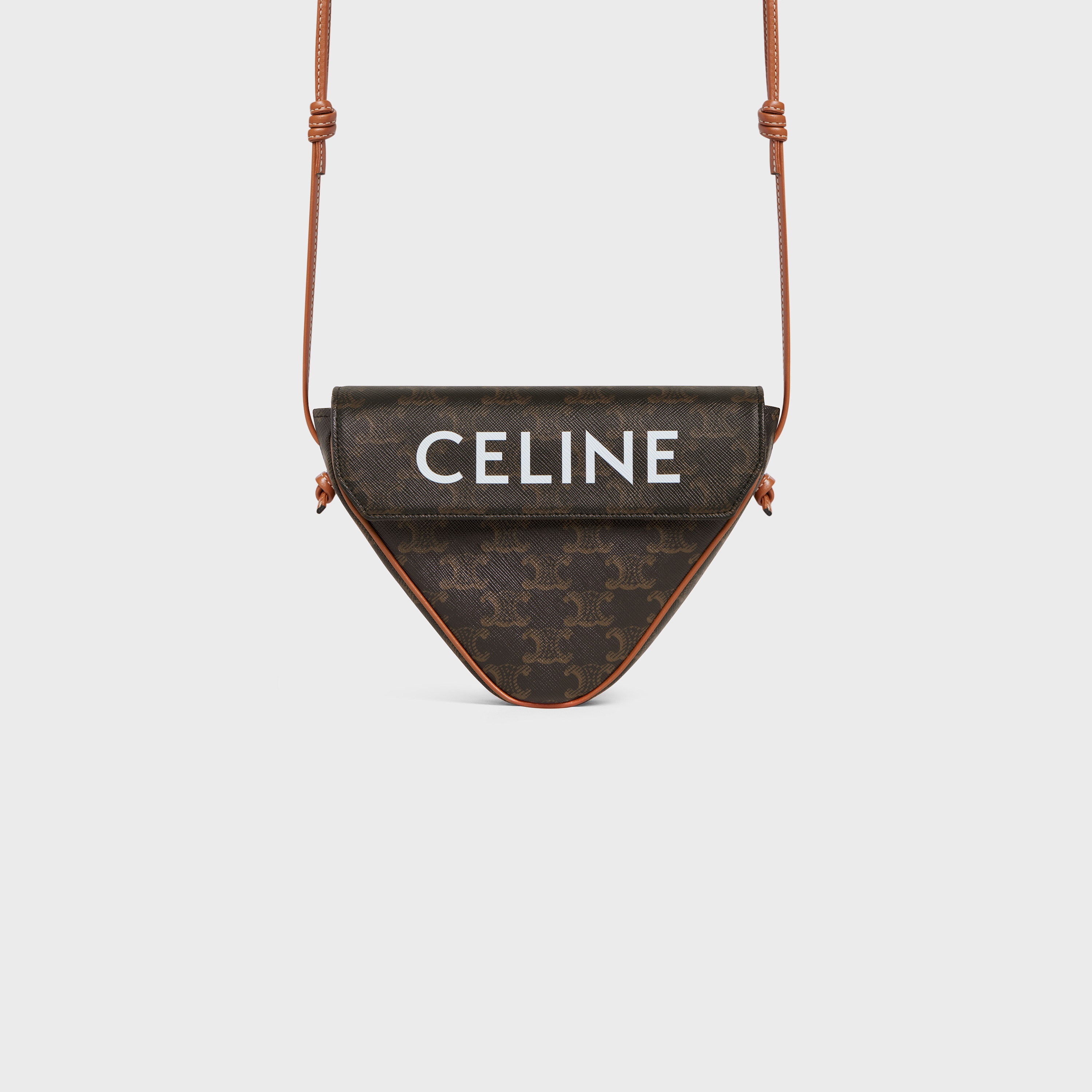 triangle bag in Triomphe Canvas with Celine print - 4