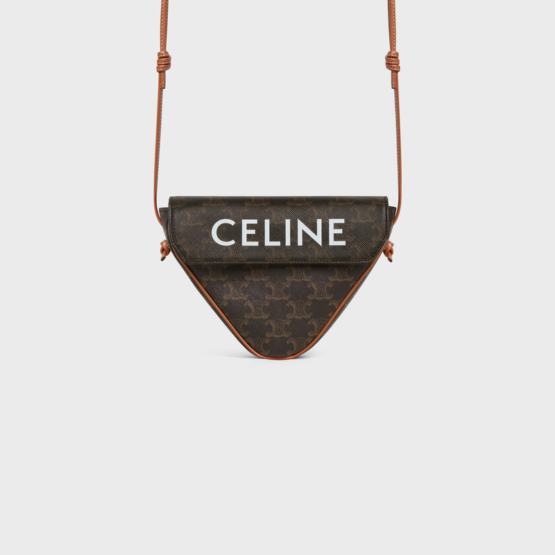 triangle bag in Triomphe Canvas with Celine print 4