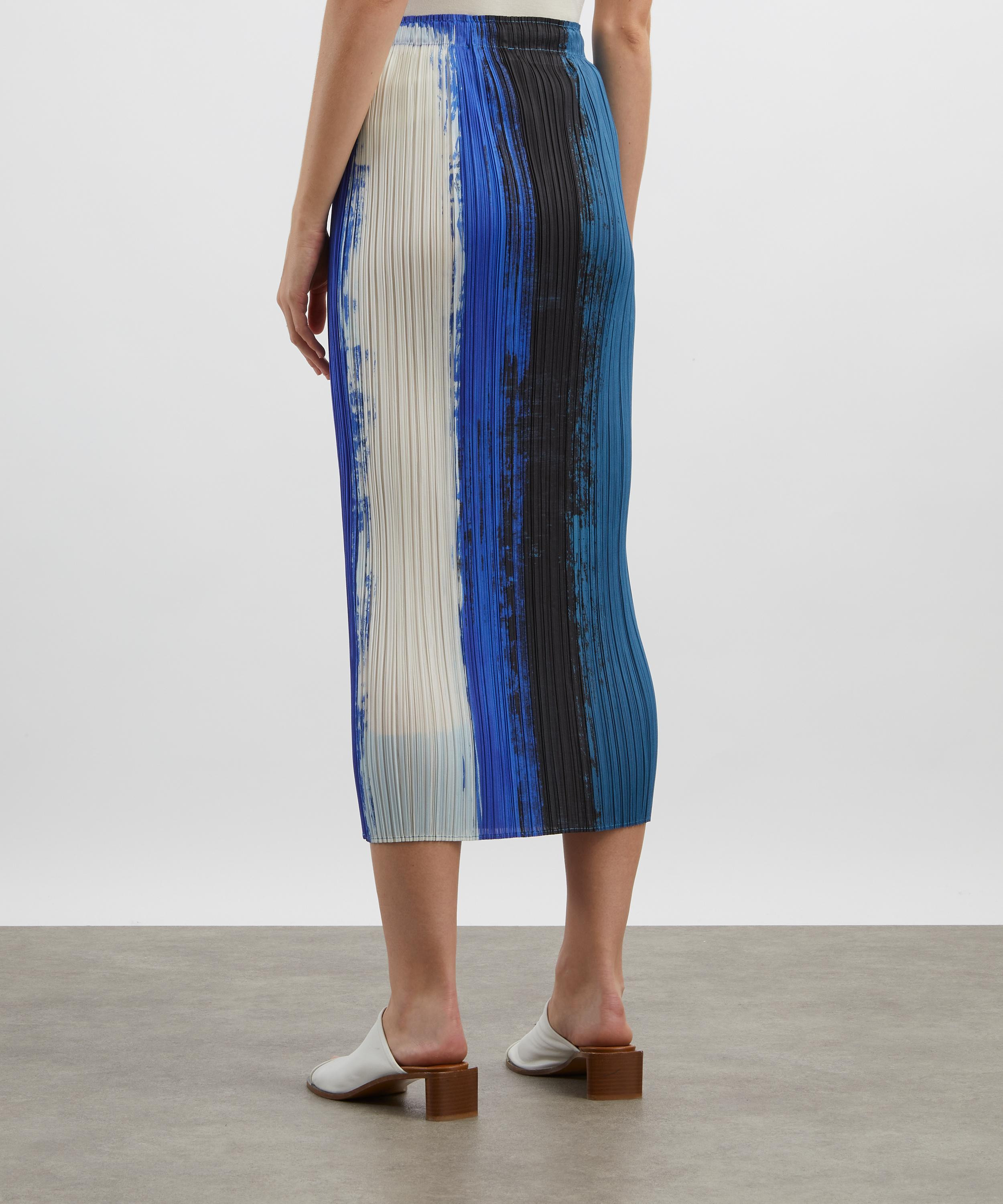 JUMP Blue Pleated Midi Skirt - 4
