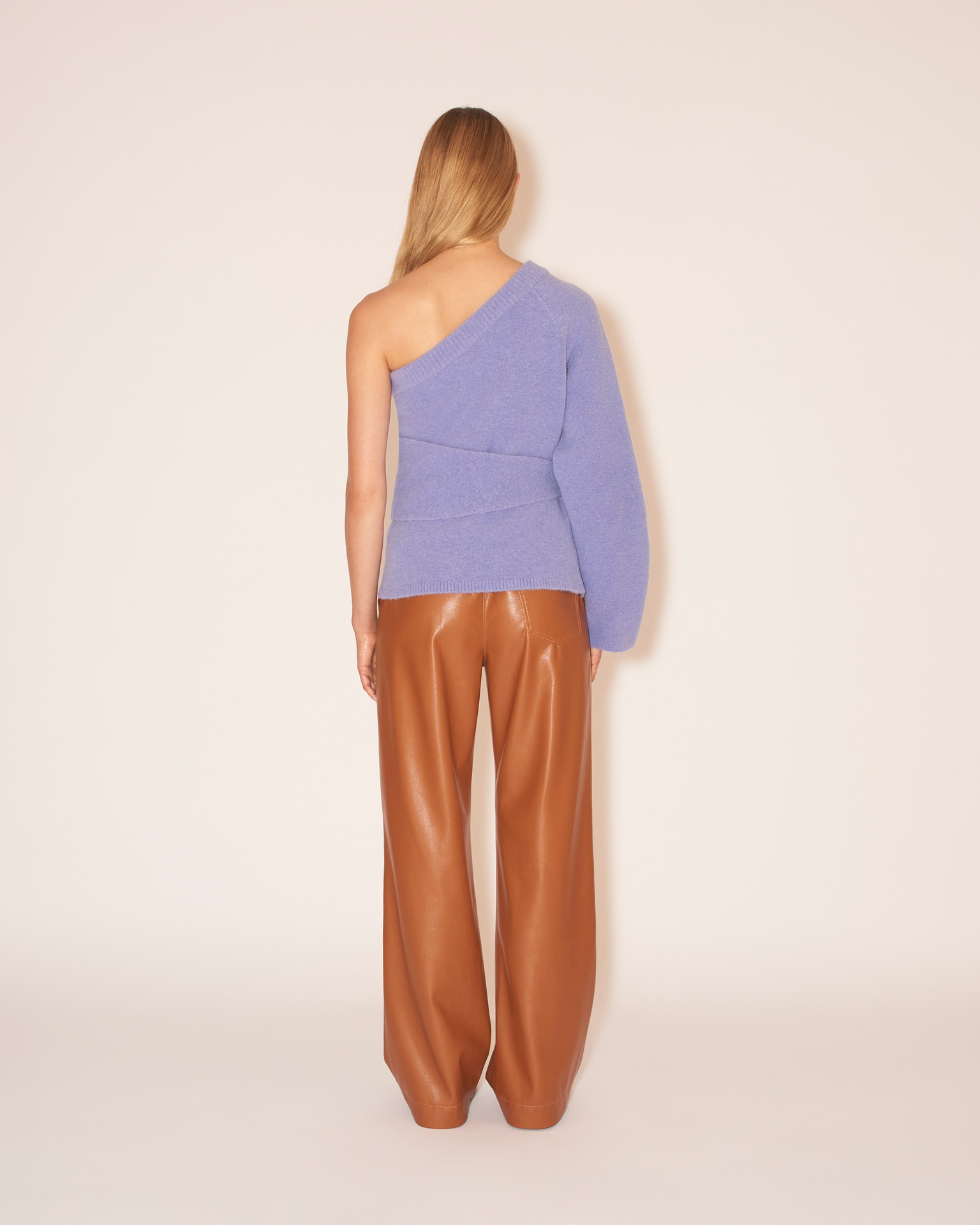 ANCA - One shoulder belted knit - Lilac - 6