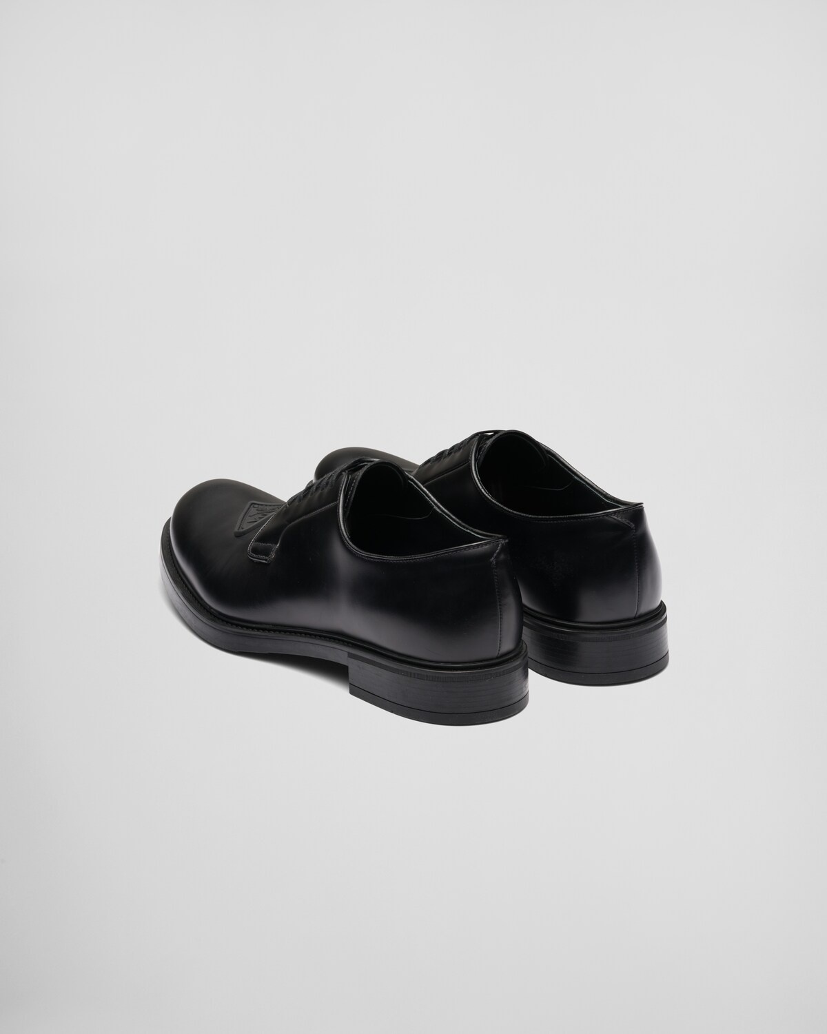Brushed leather derby shoes - 5