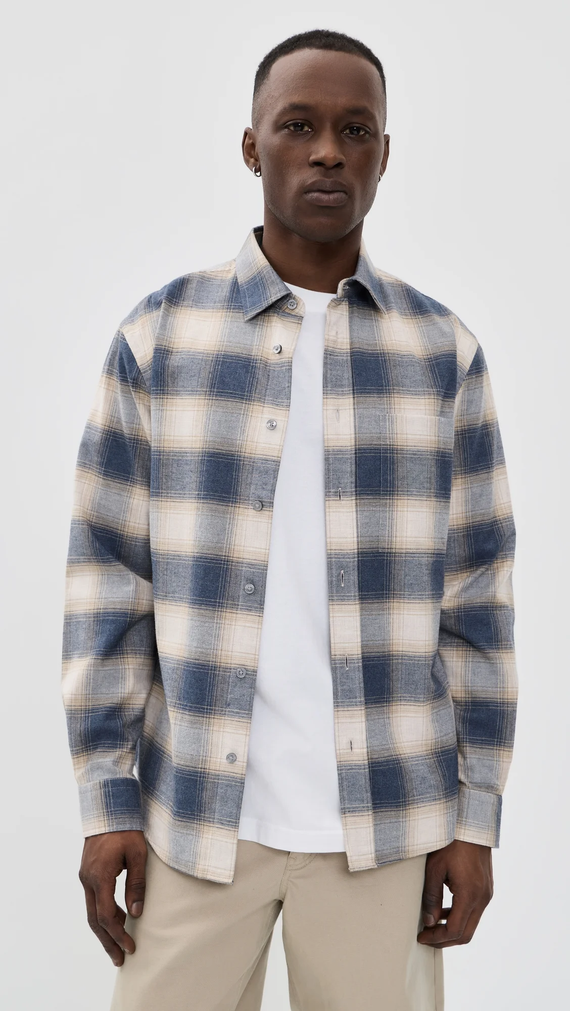 H-Owen Flannel Button Down Shirt - 1