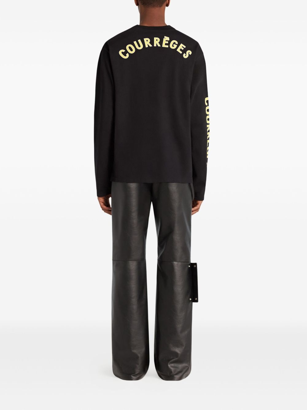 long-sleeve logo-print T-shirt - 3