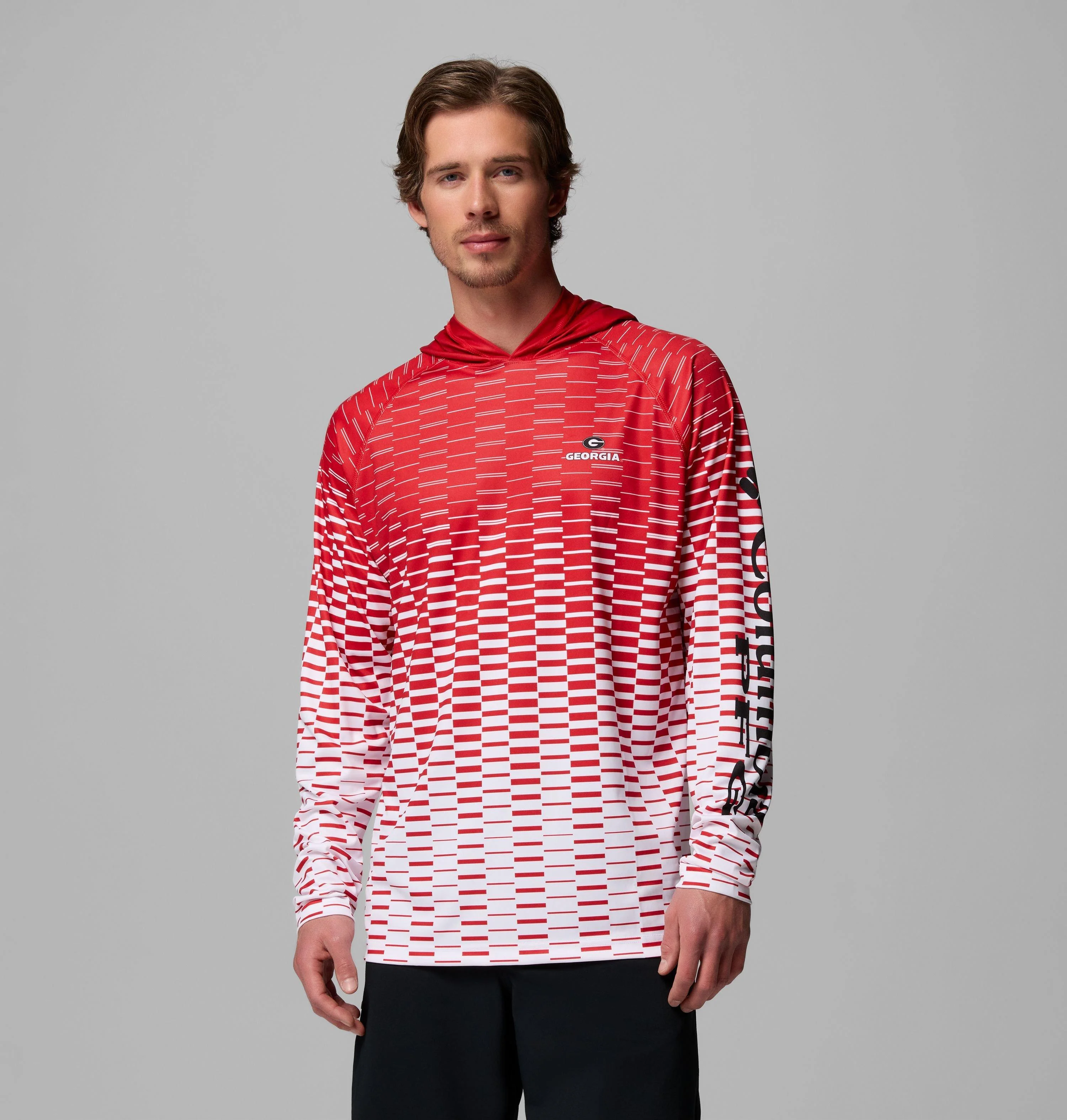 Men's Collegiate PFG Super Terminal Tackle Hoodie - Georgia - 1