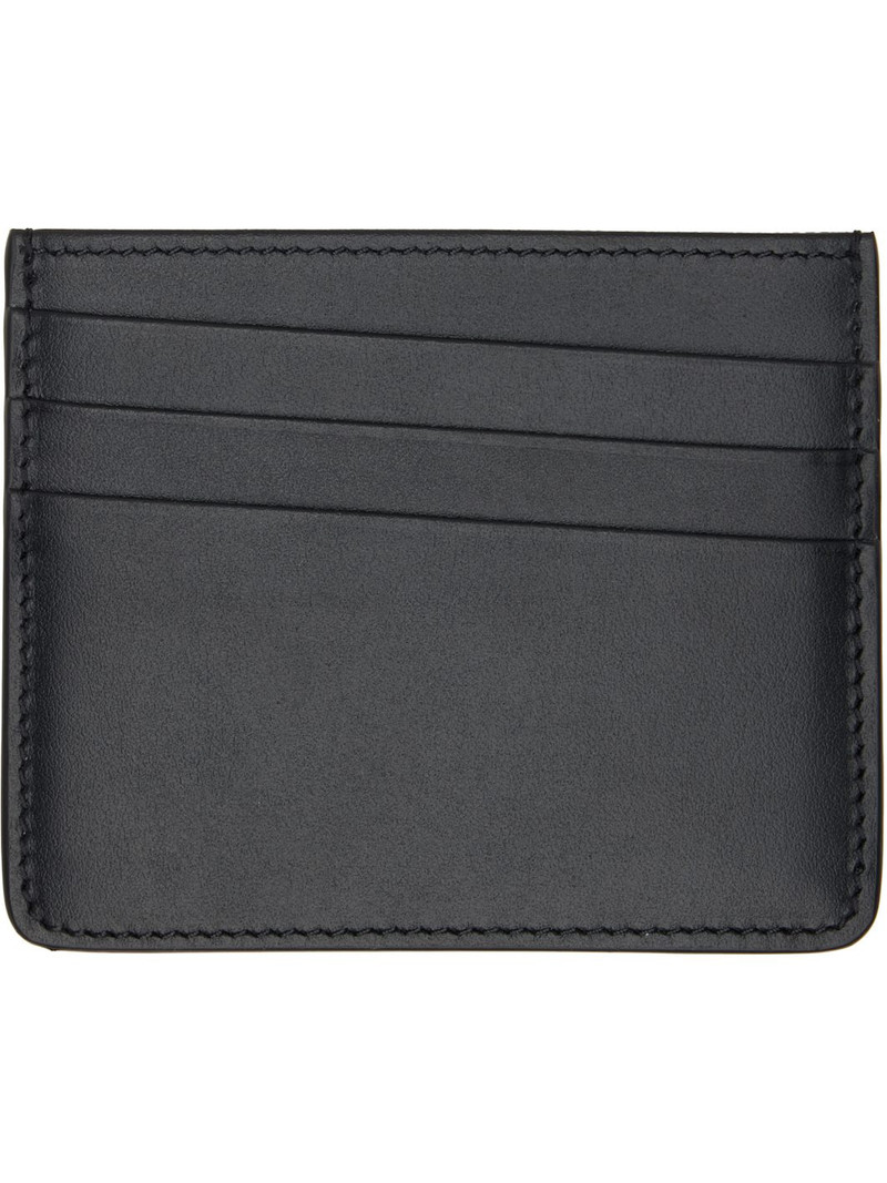 Maison Margiela Black Four Stitches Card Holder outlook