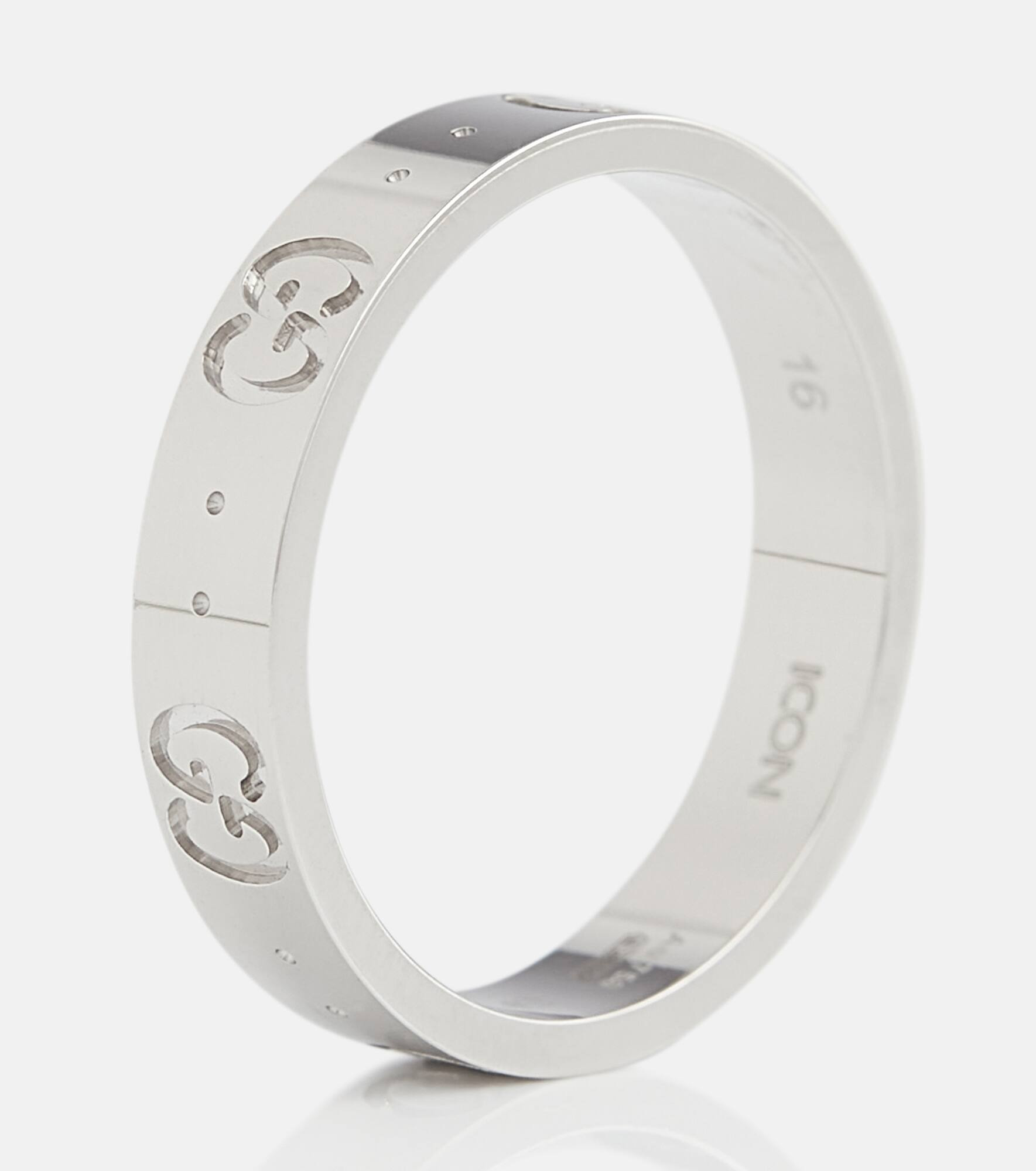 Icon 18kt white gold ring - 5
