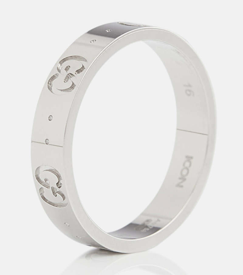 Icon Interlocking G band ring 5