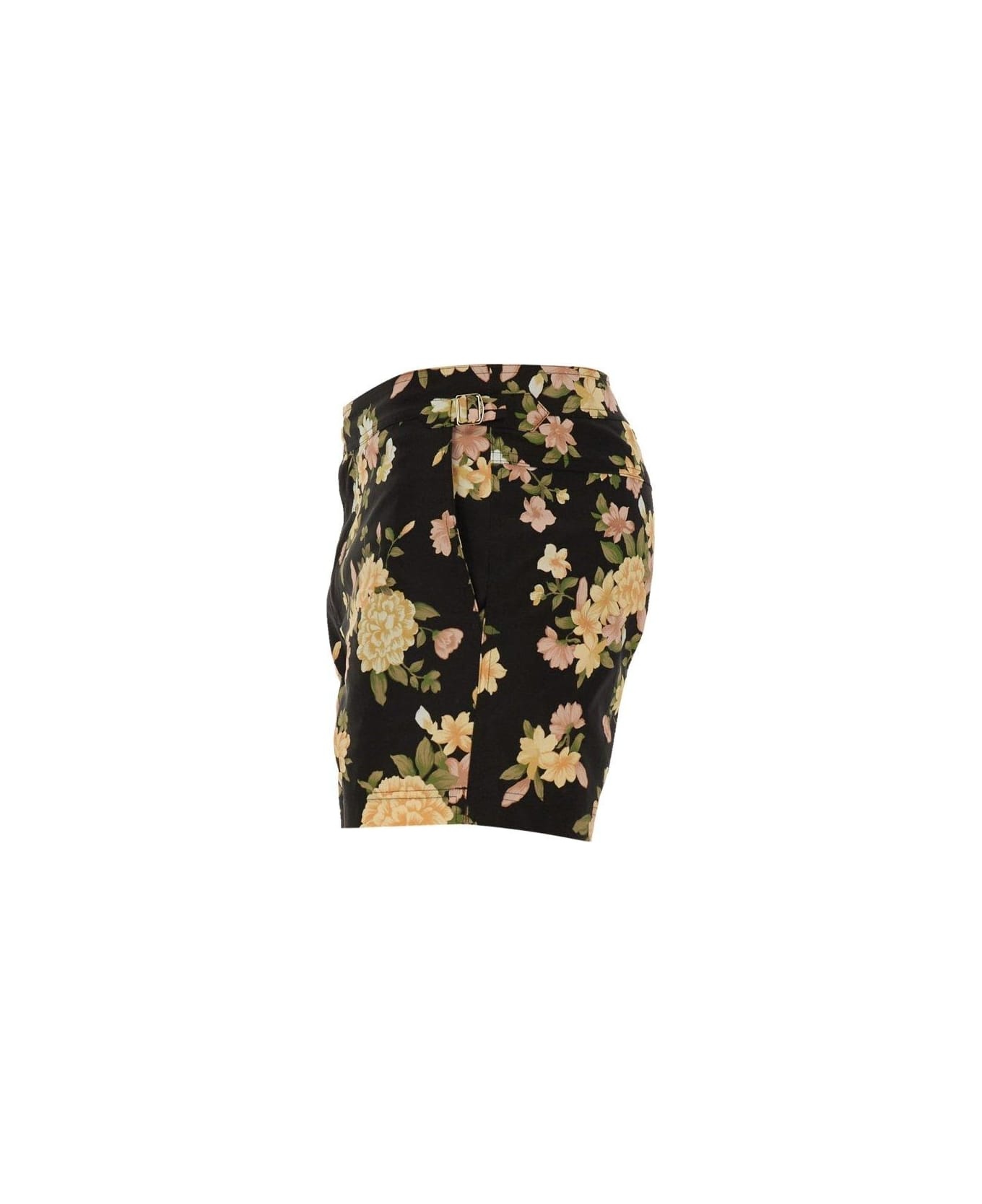 All-over Floral Printed Swim Shorts - 3
