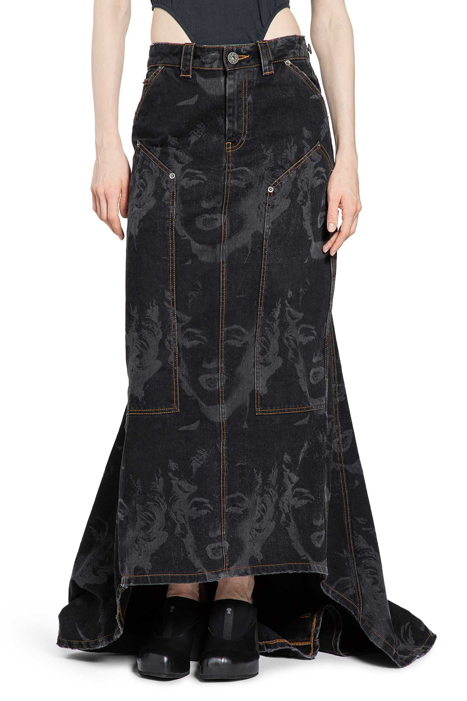 Denim Prom Skirt - 7